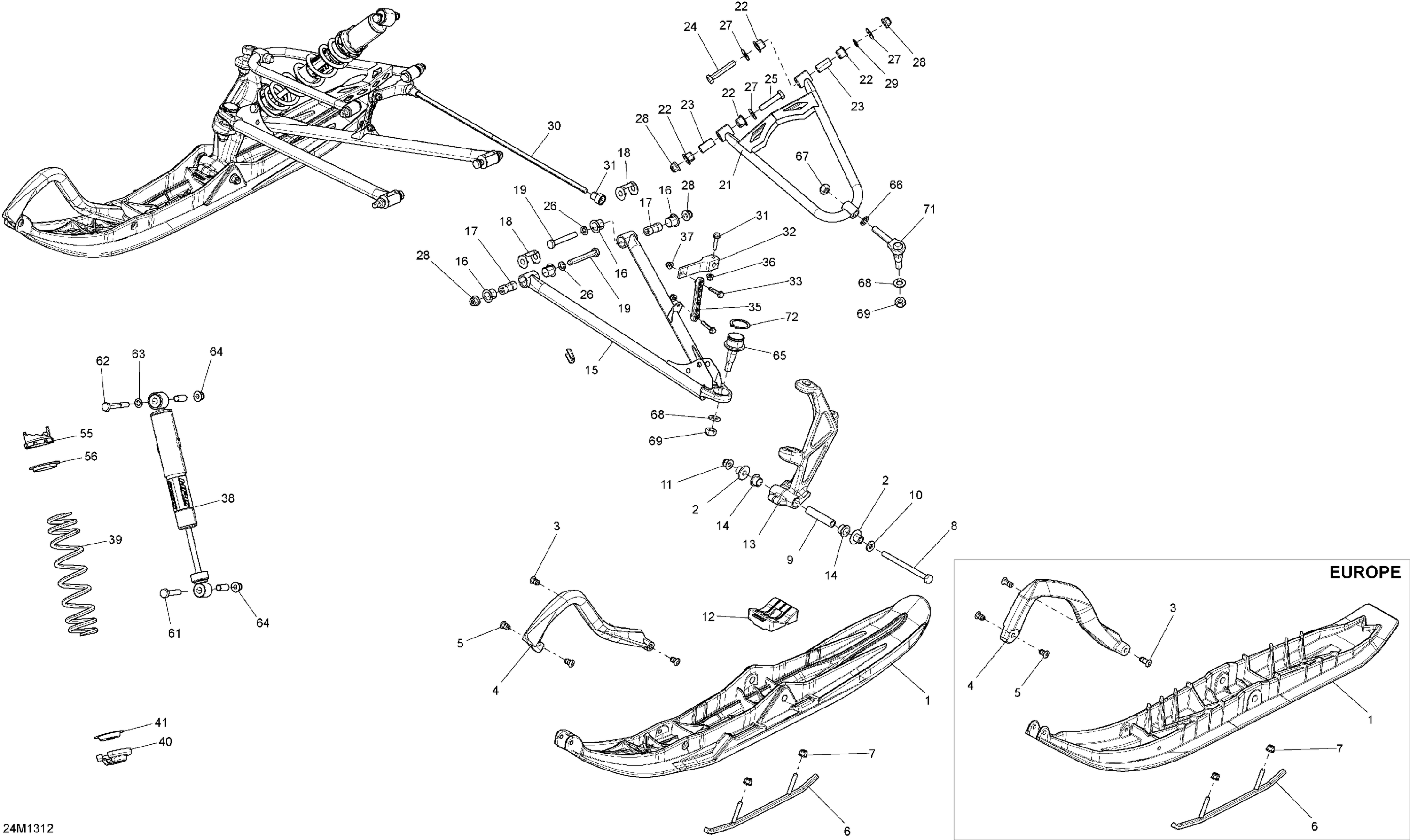 Front Suspension And Ski