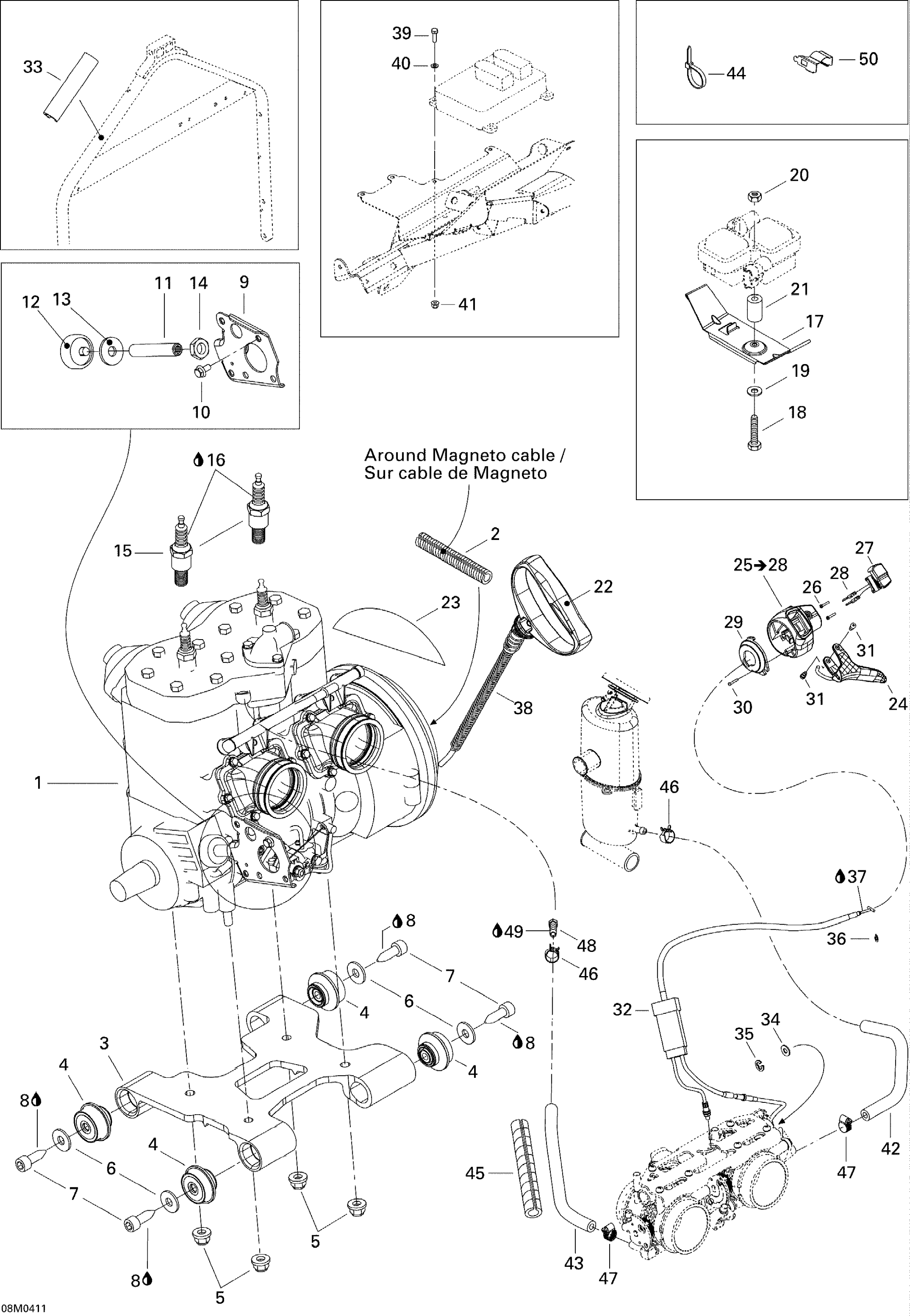 Схема узла: Engine support