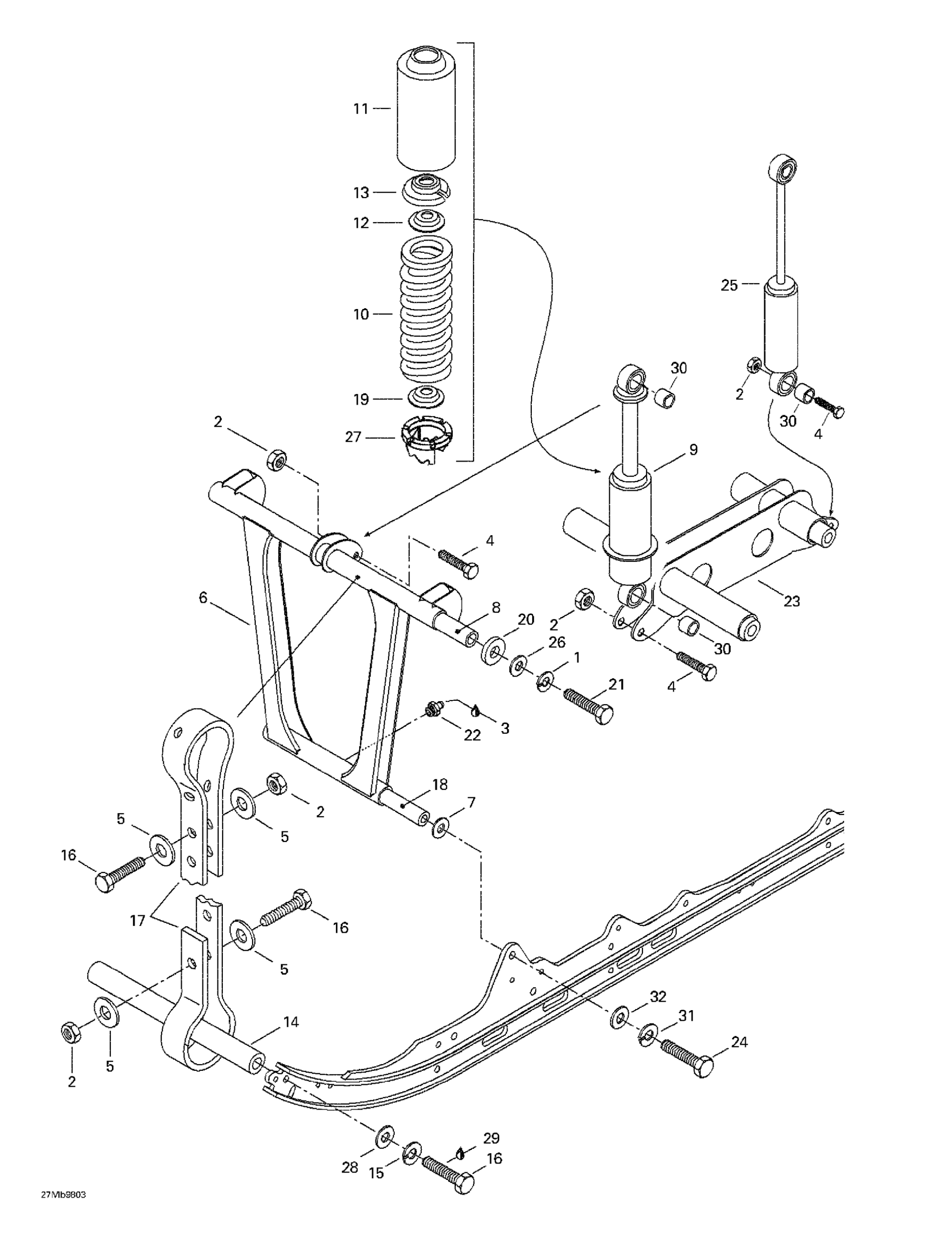Front Arm, Rear Suspension