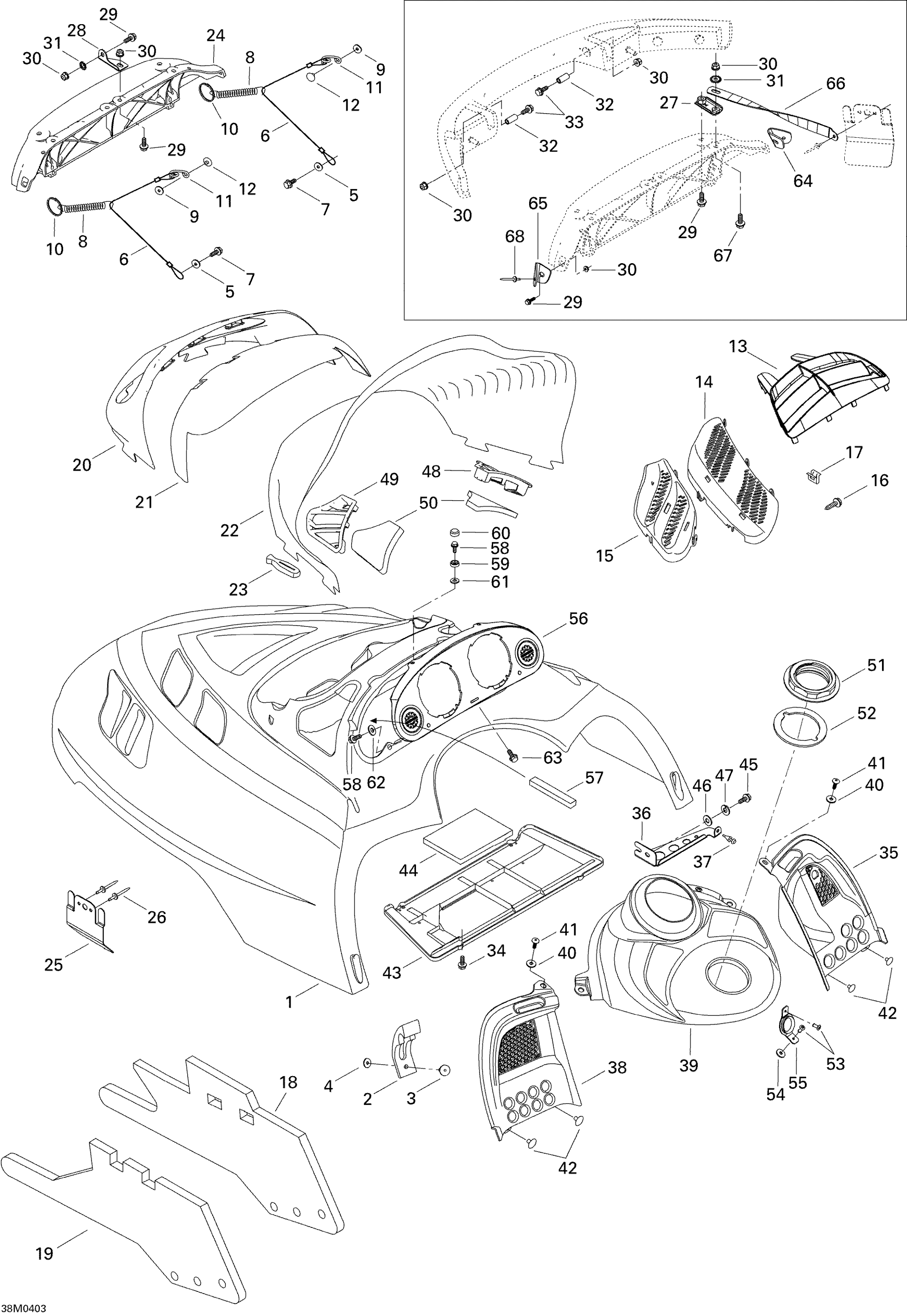 Cab, Console SUMMIT 550F
