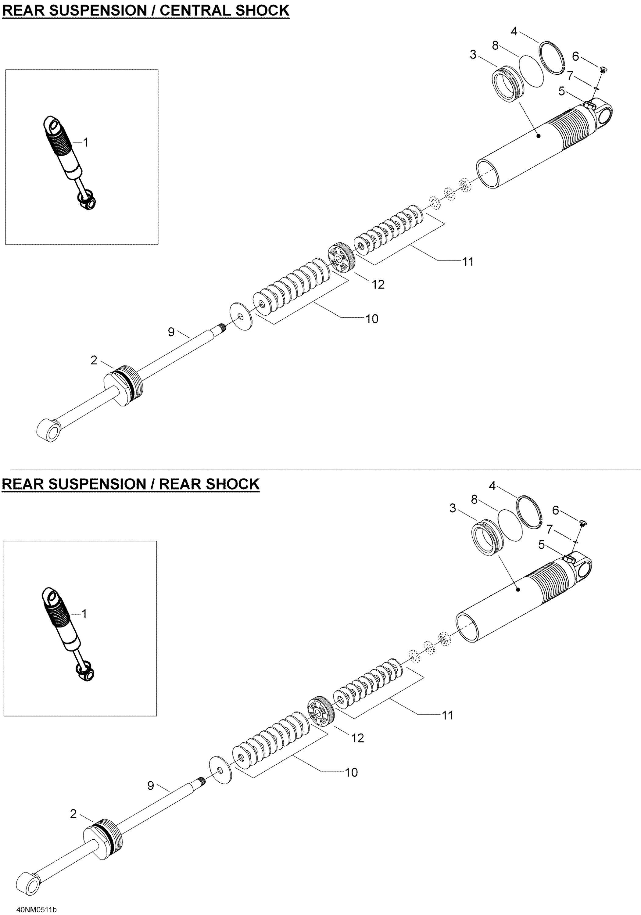 Take Apart Shock Rear