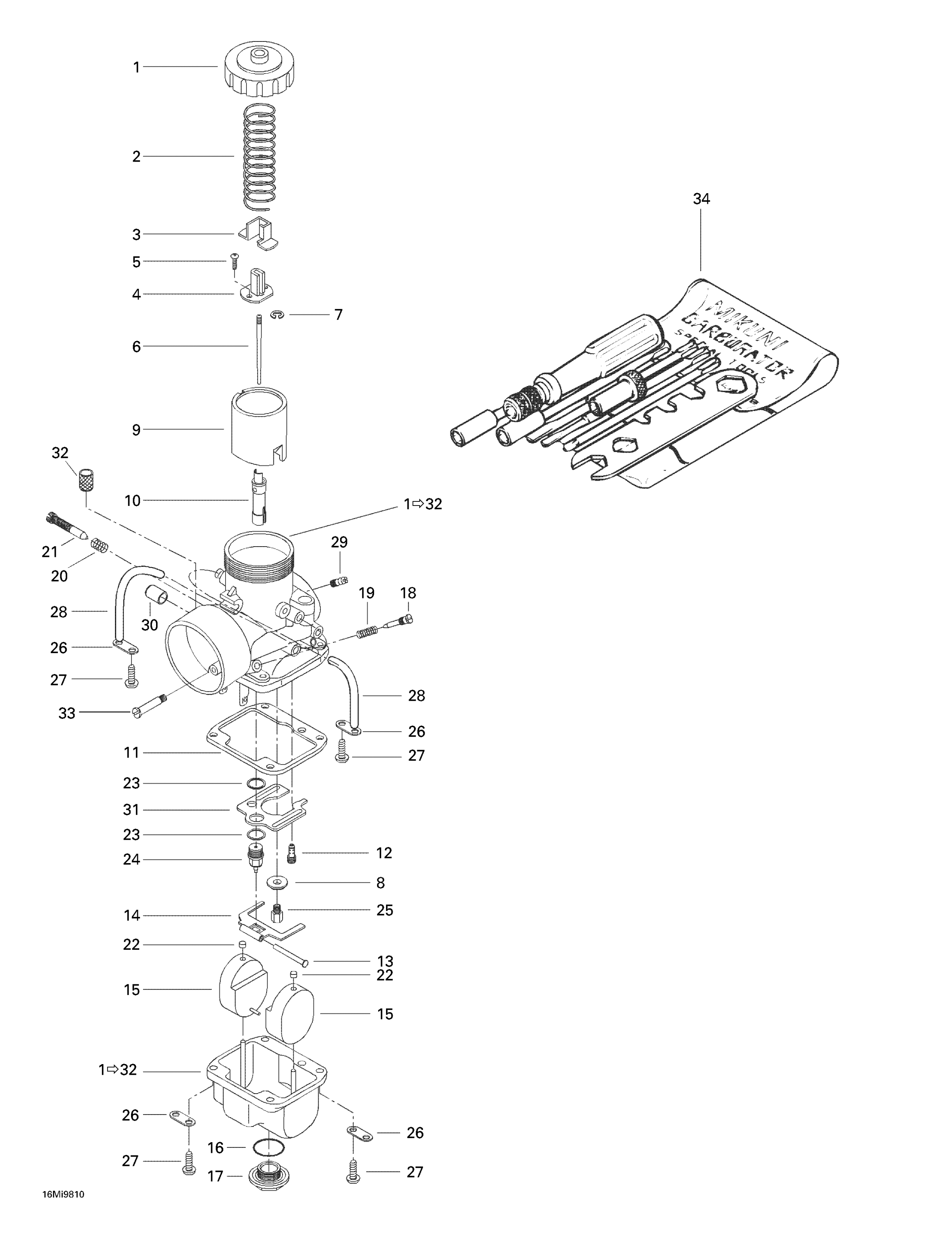 Схема узла: Carburetors