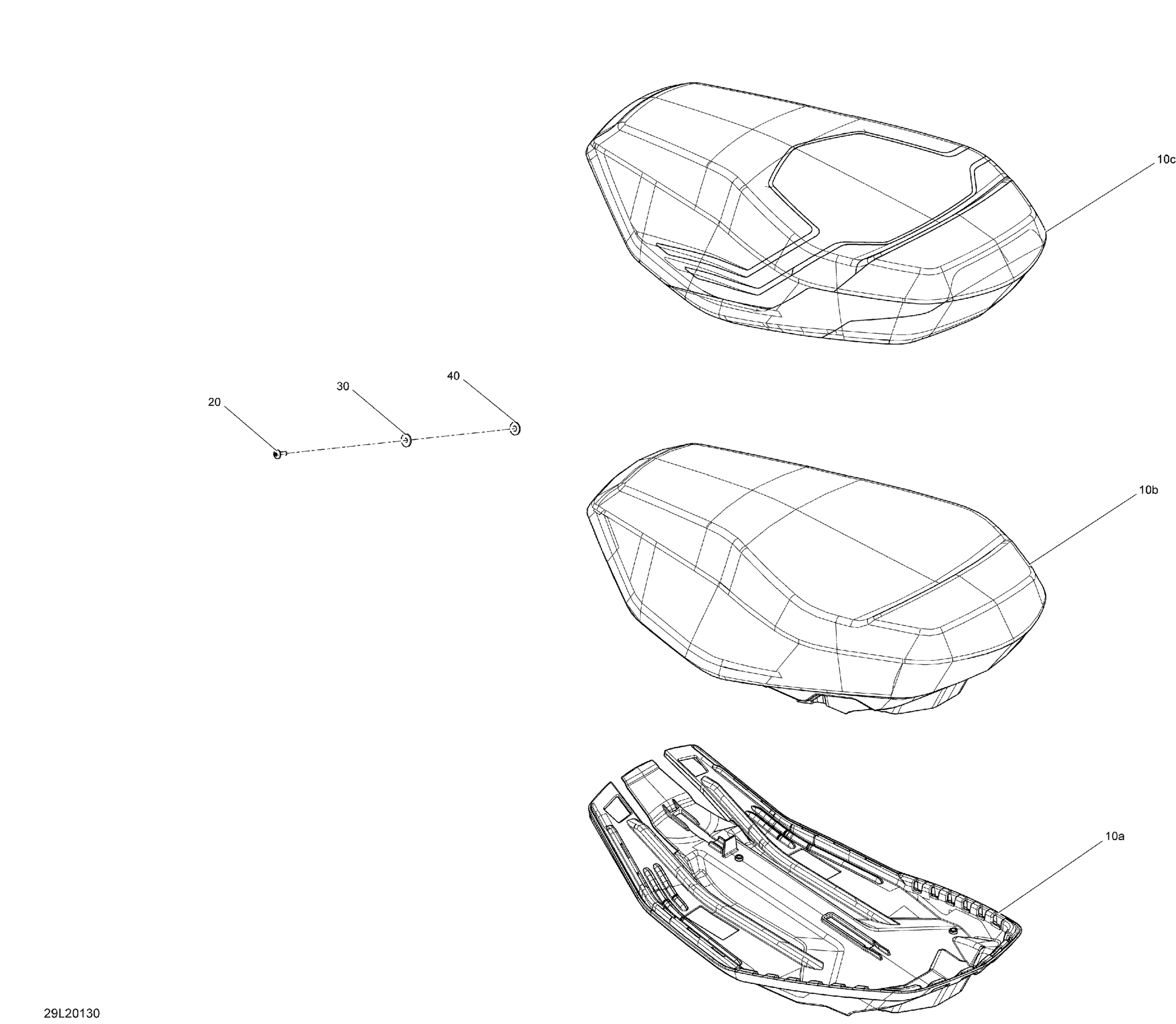 Схема узла: Seat - Main Section - 3700