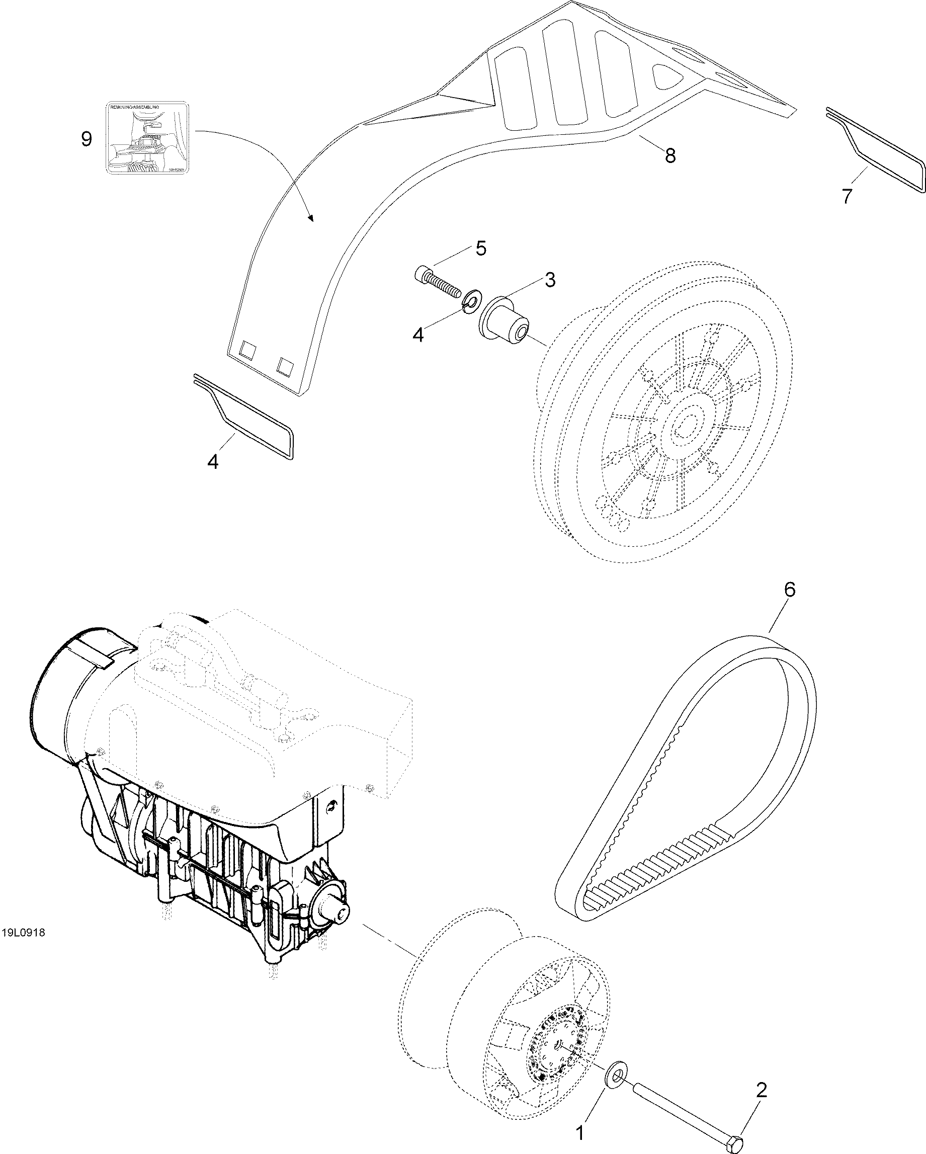Схема узла: Pulley System