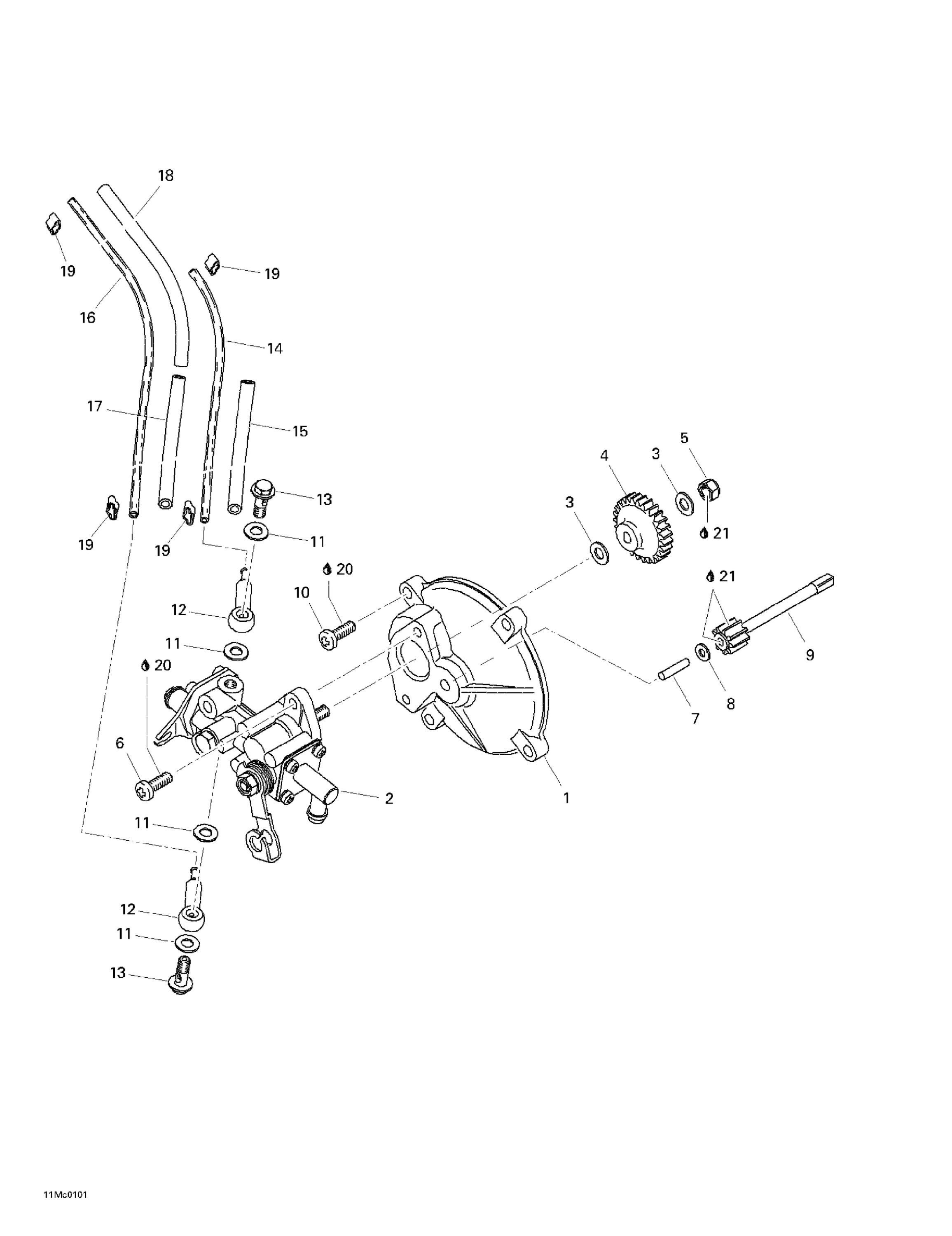 Схема узла: Oil Injection System