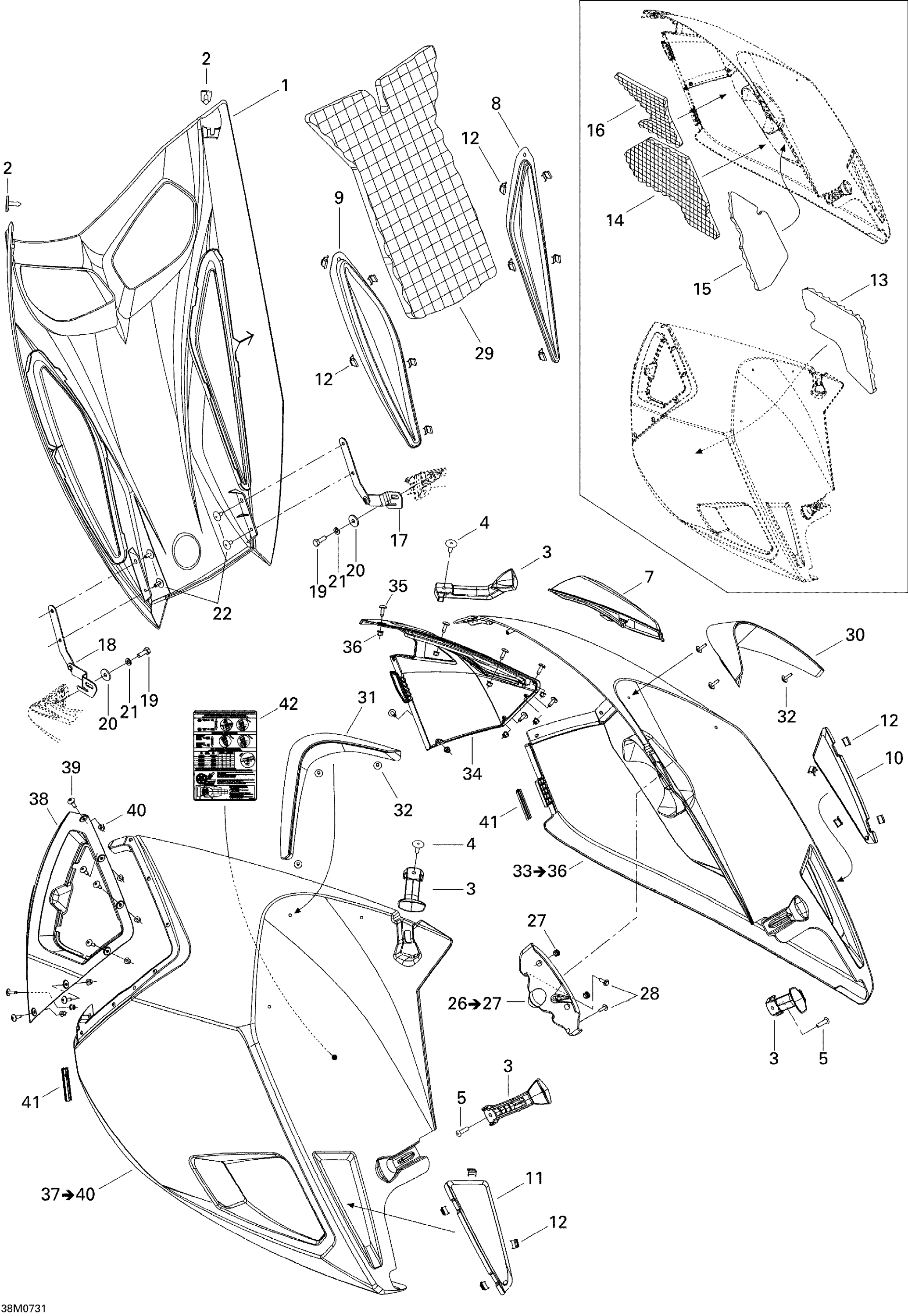 Схема узла: Hood
