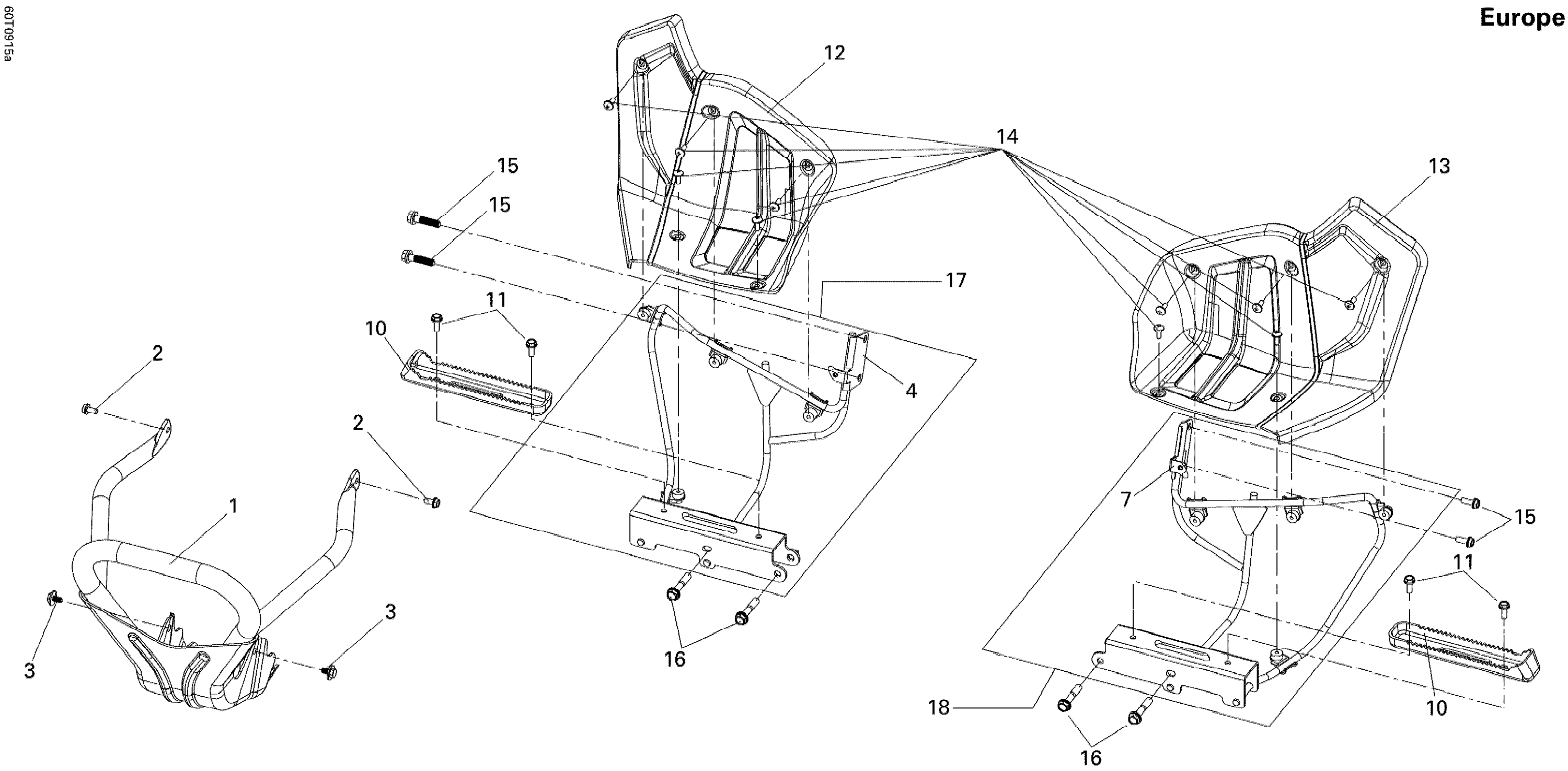 Схема узла: Front Bumper And Footrests