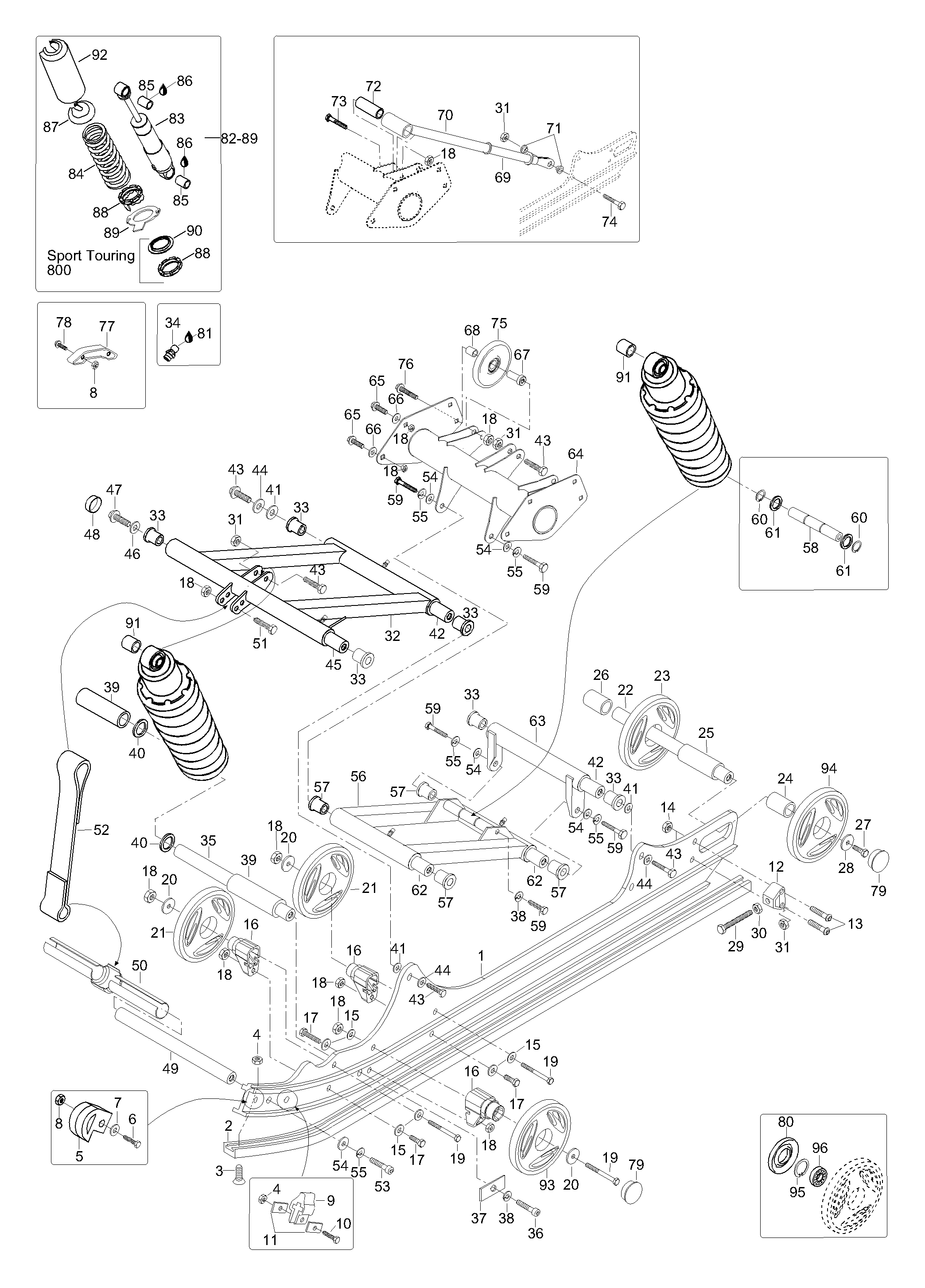 Схема узла: Rear Suspension