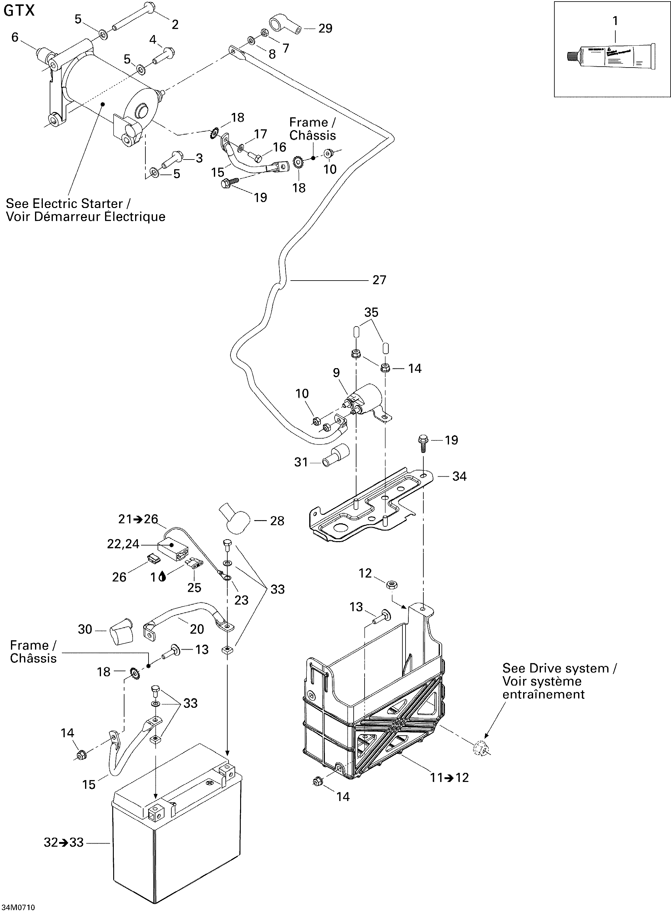 Battery And Starter