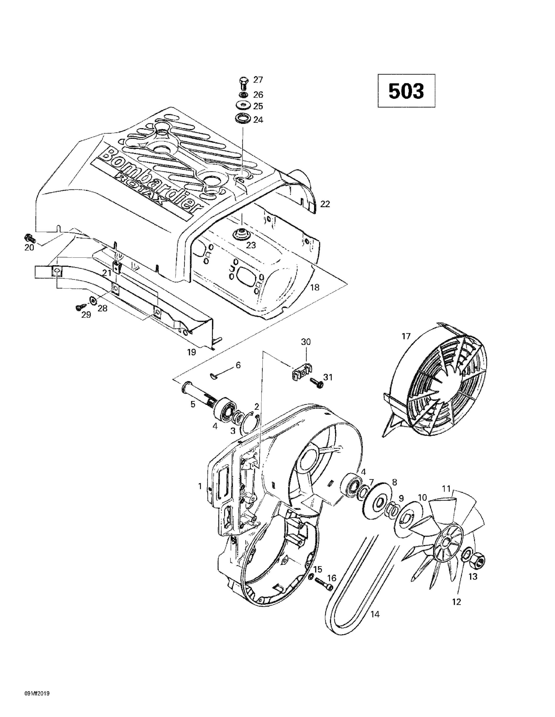 Cooling System  Fan (503)