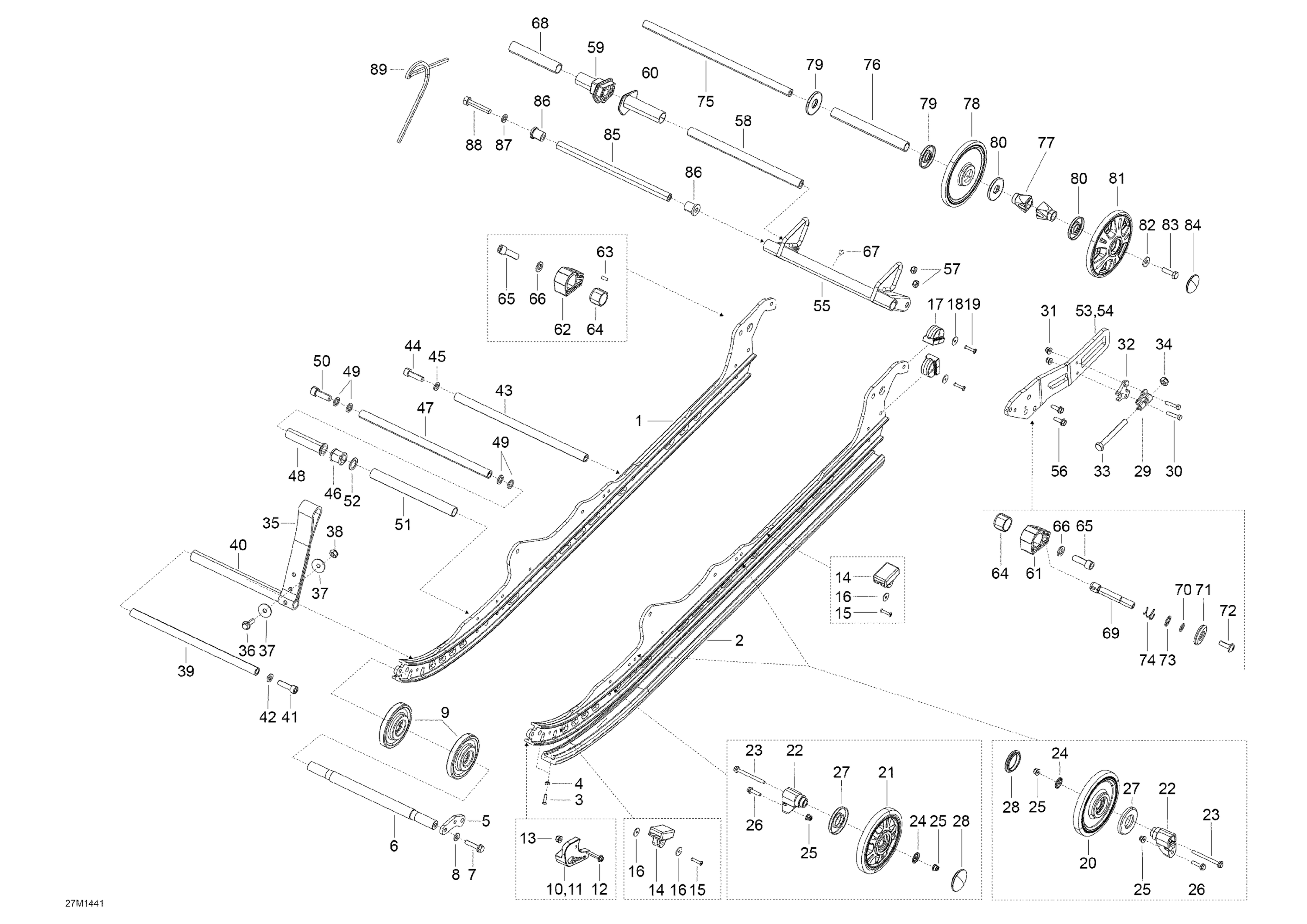 Схема узла: Rear Suspension A