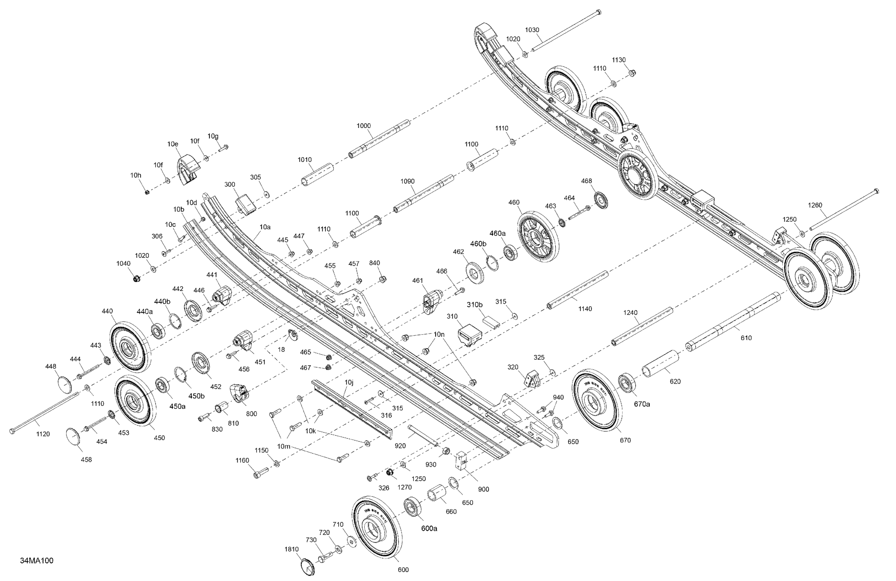 Схема узла: Suspension - Rear - Lower Section