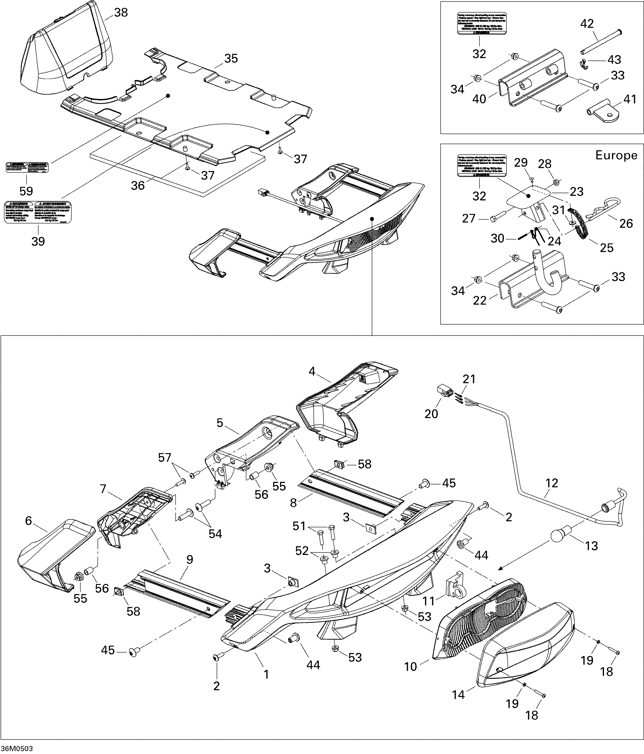 Схема узла: Luggage Rack