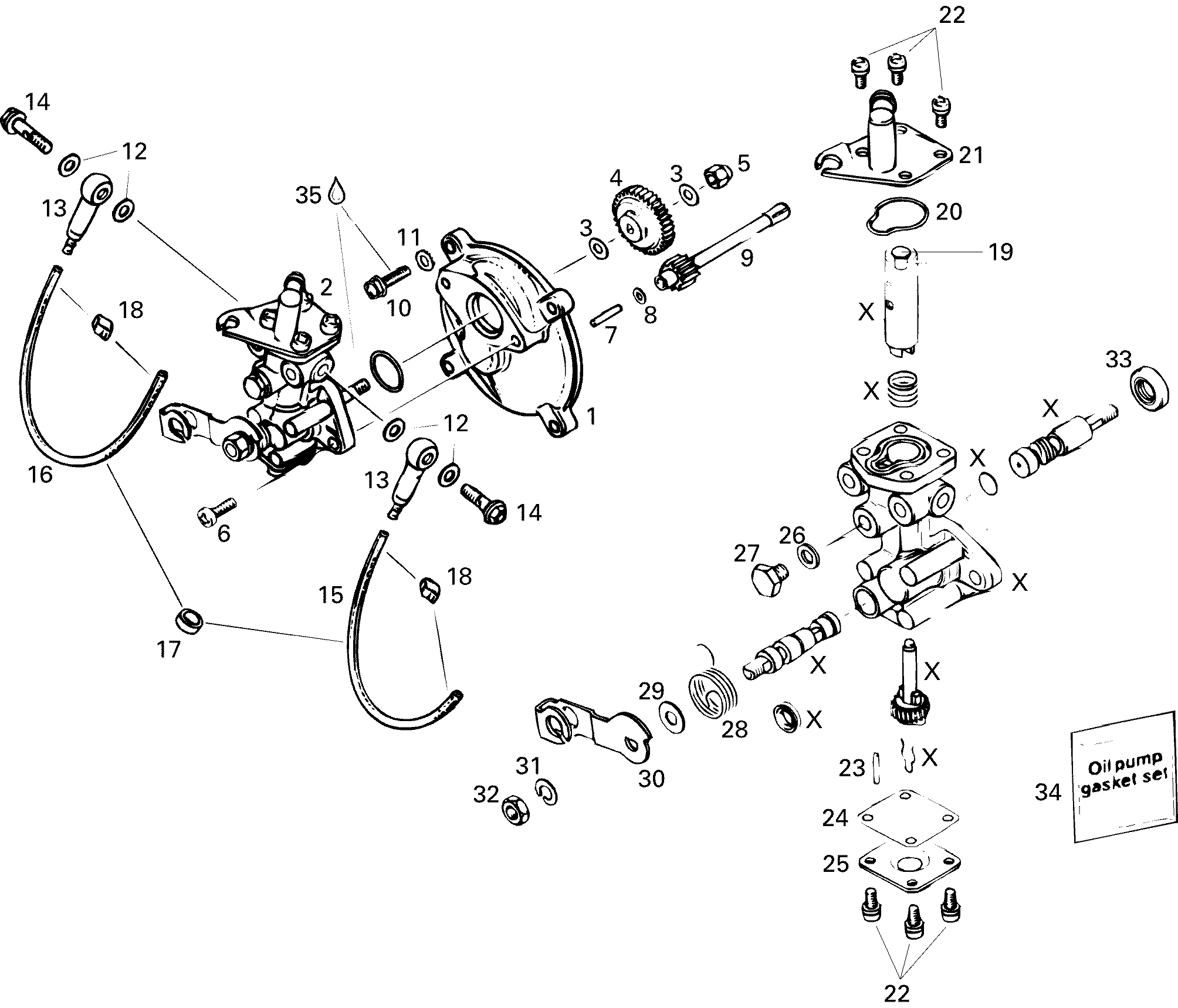Схема узла: Oil Injection System