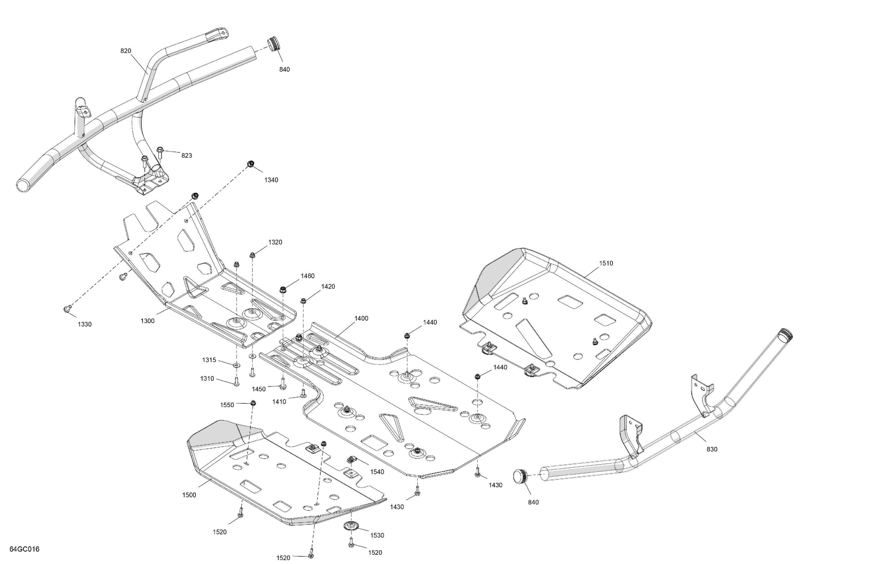 Схема узла: Body - Skid Plate and Bumper