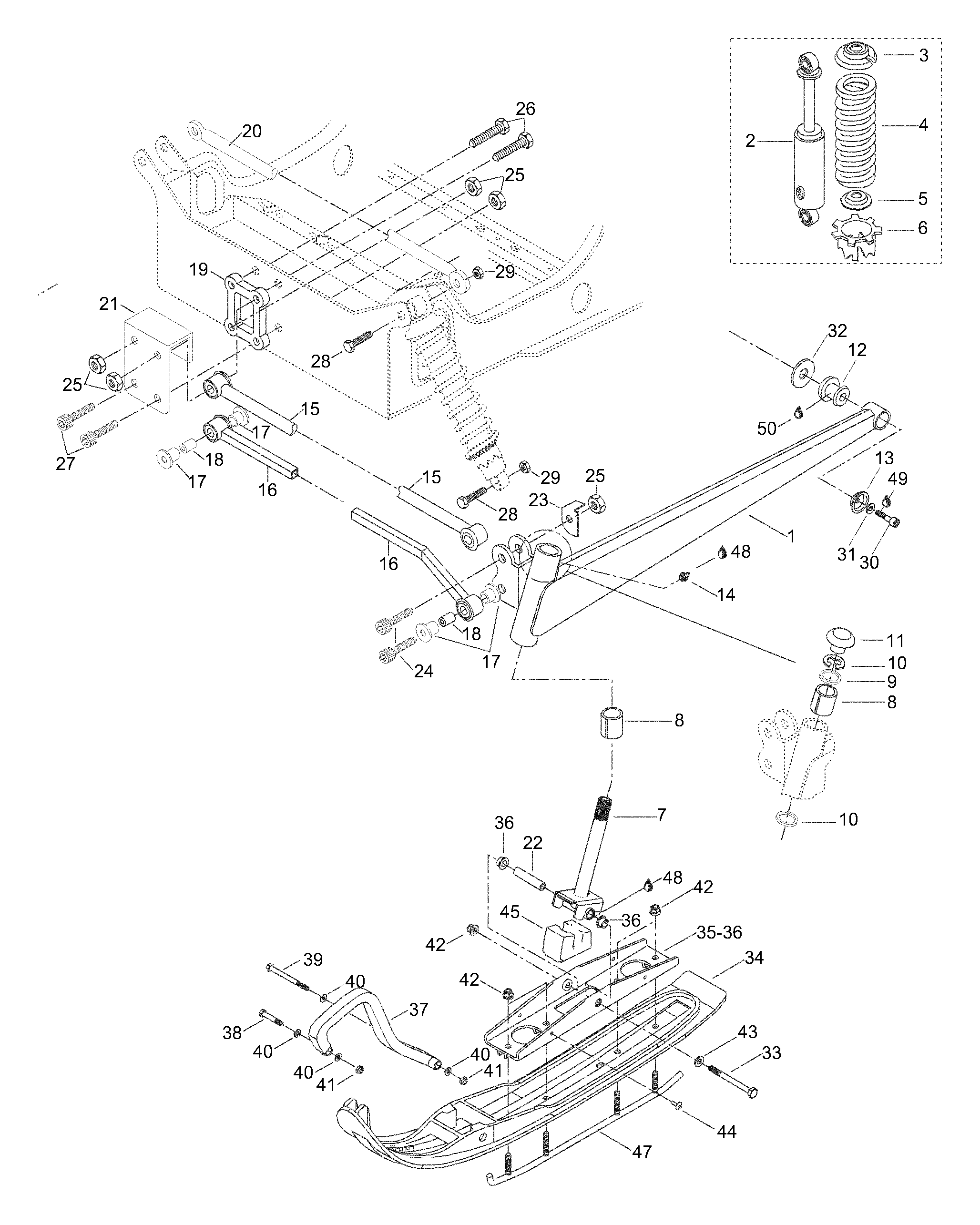 Схема узла: Front Suspension