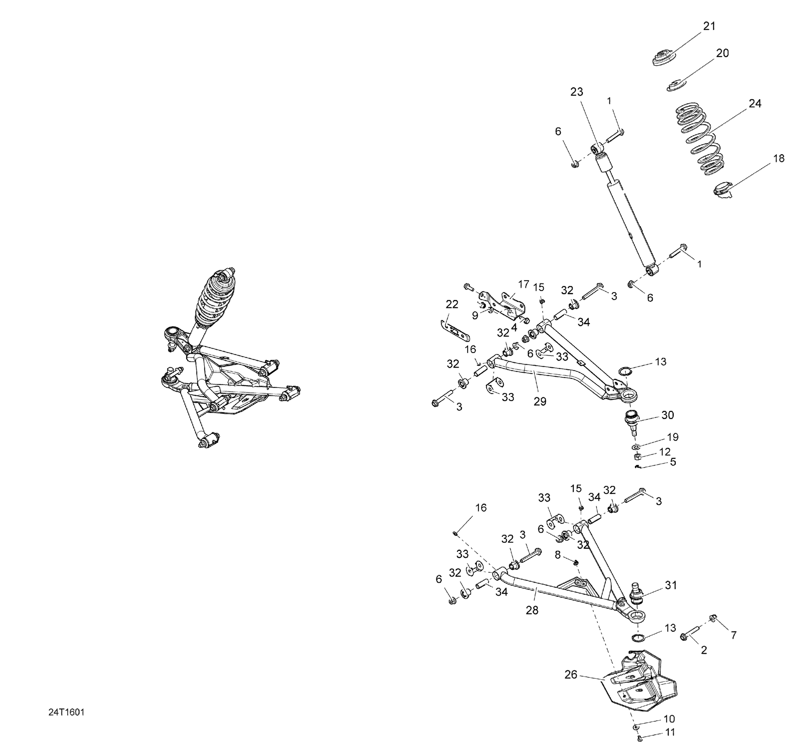 Схема узла: Front Suspension - All Models