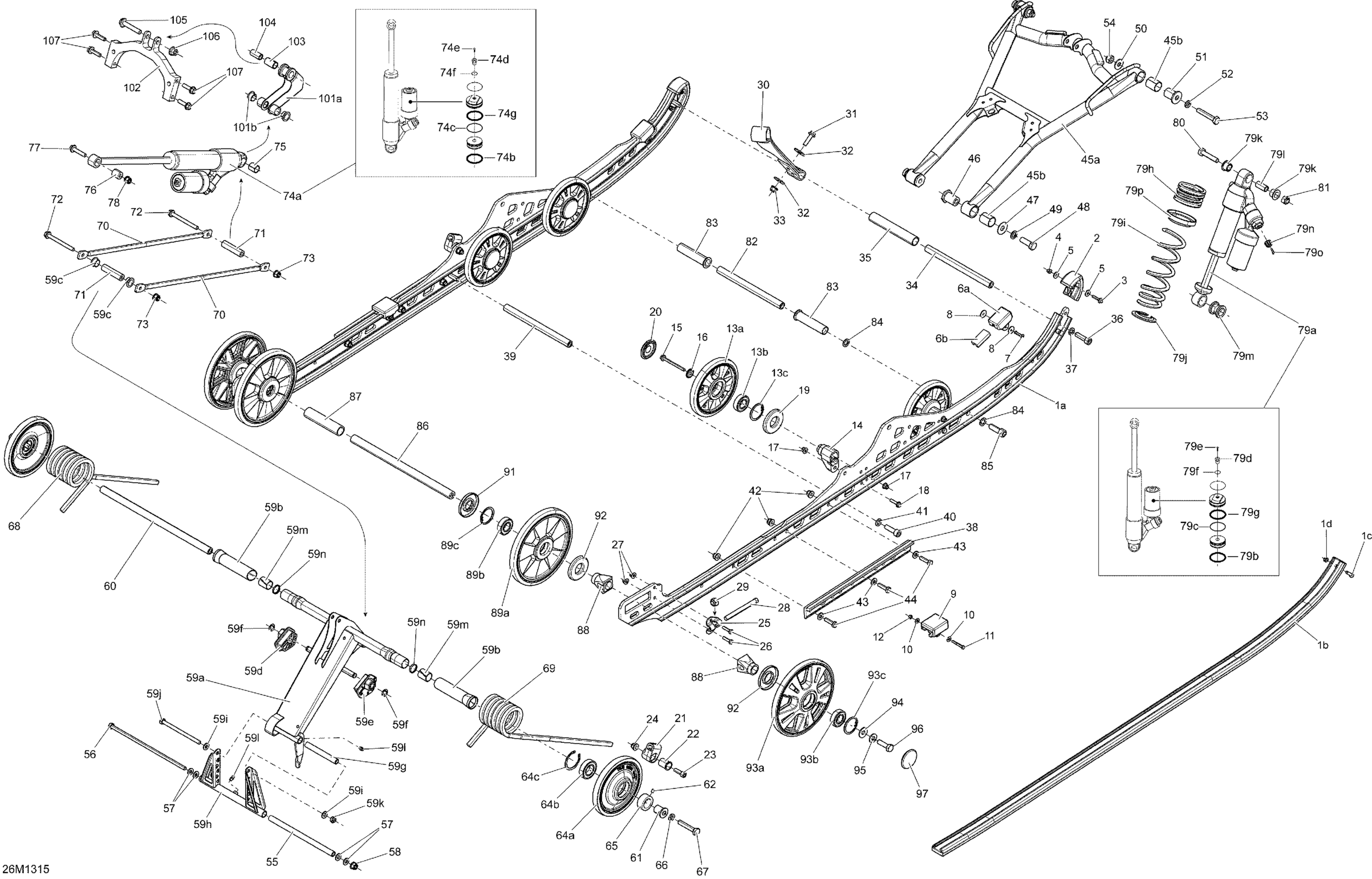 Схема узла: Rear Suspension