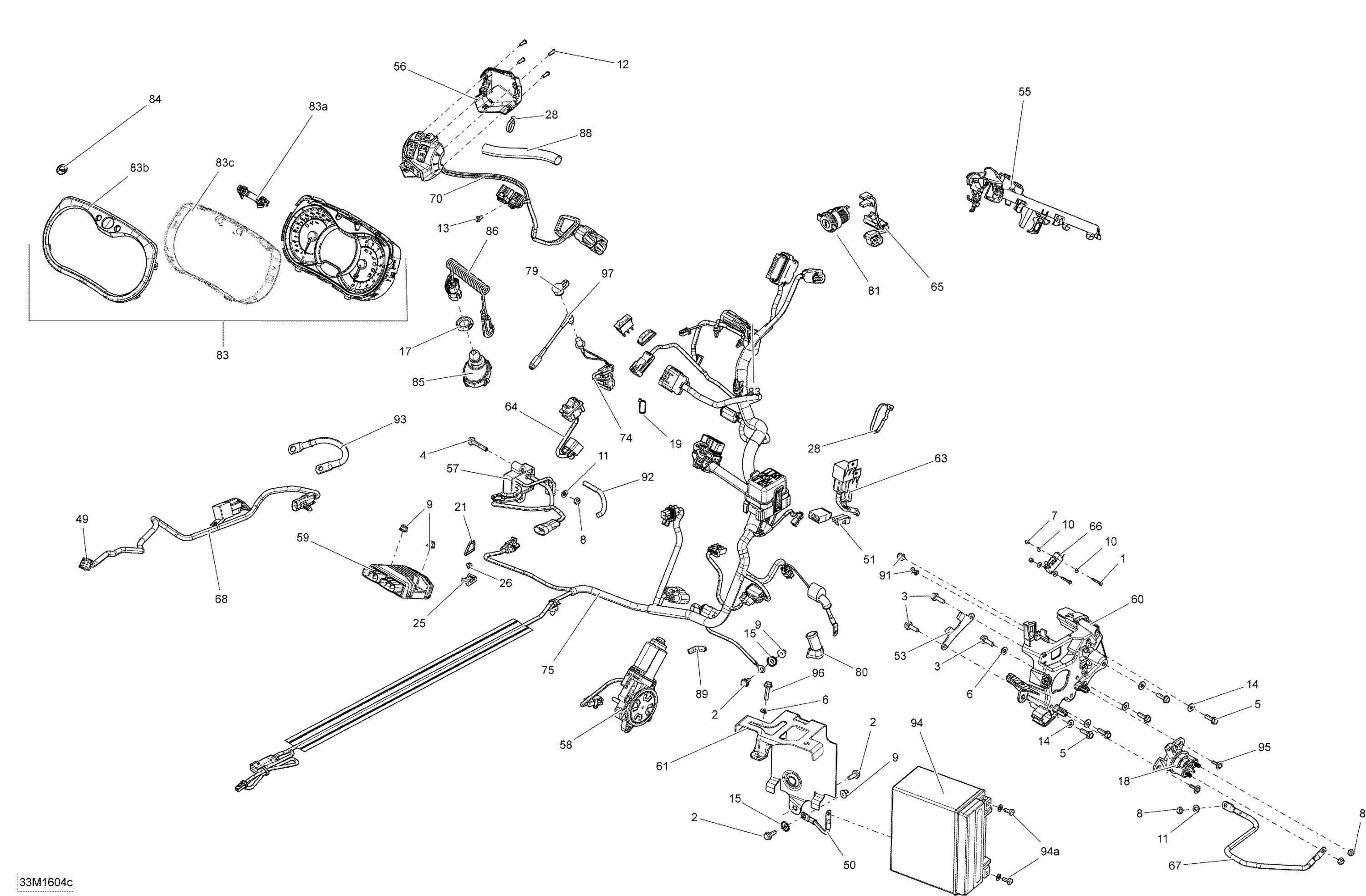 Electrical System - 1200 4-TEC, Package Enduro