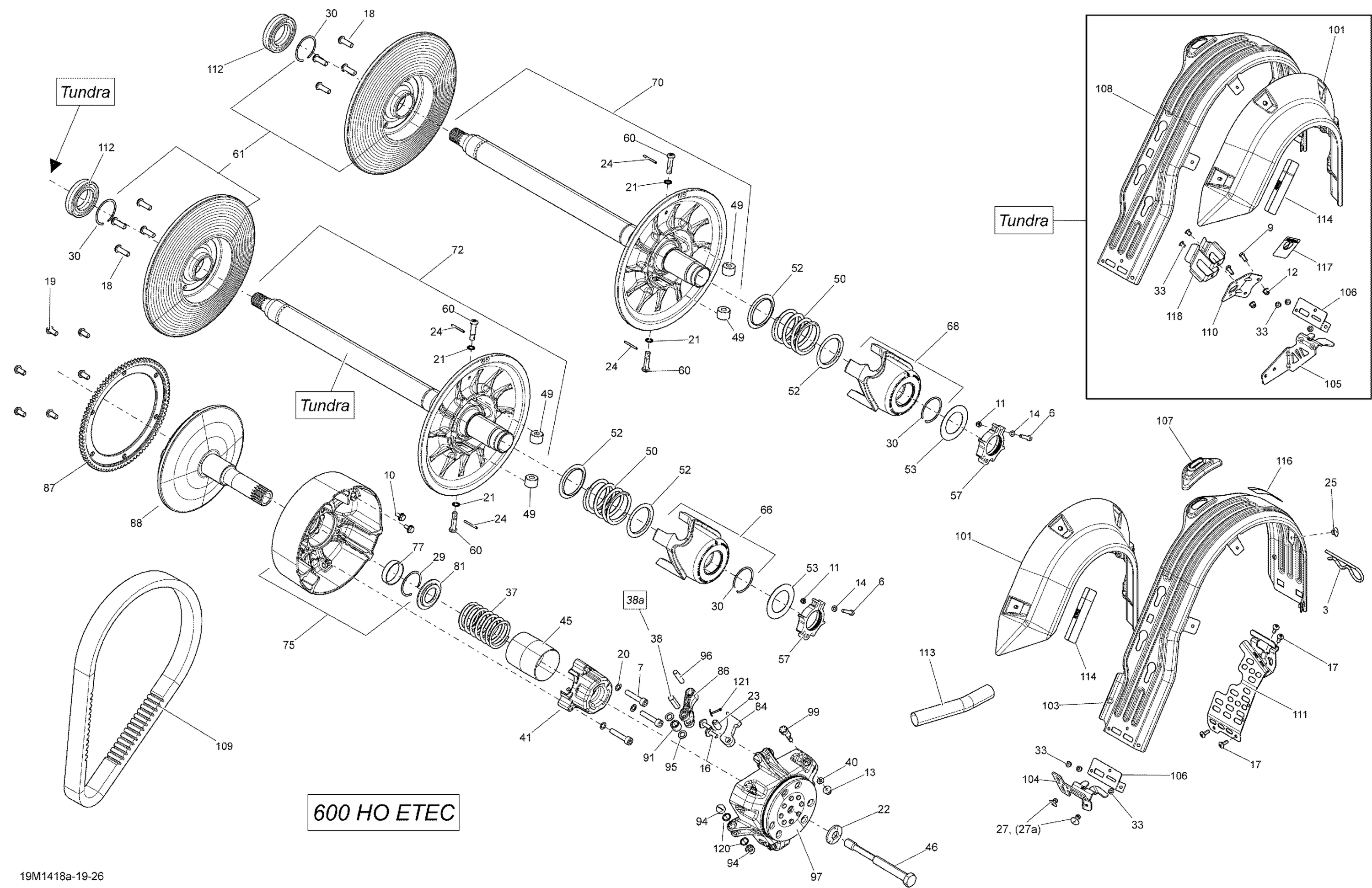Pulley System 600 HO ETEC