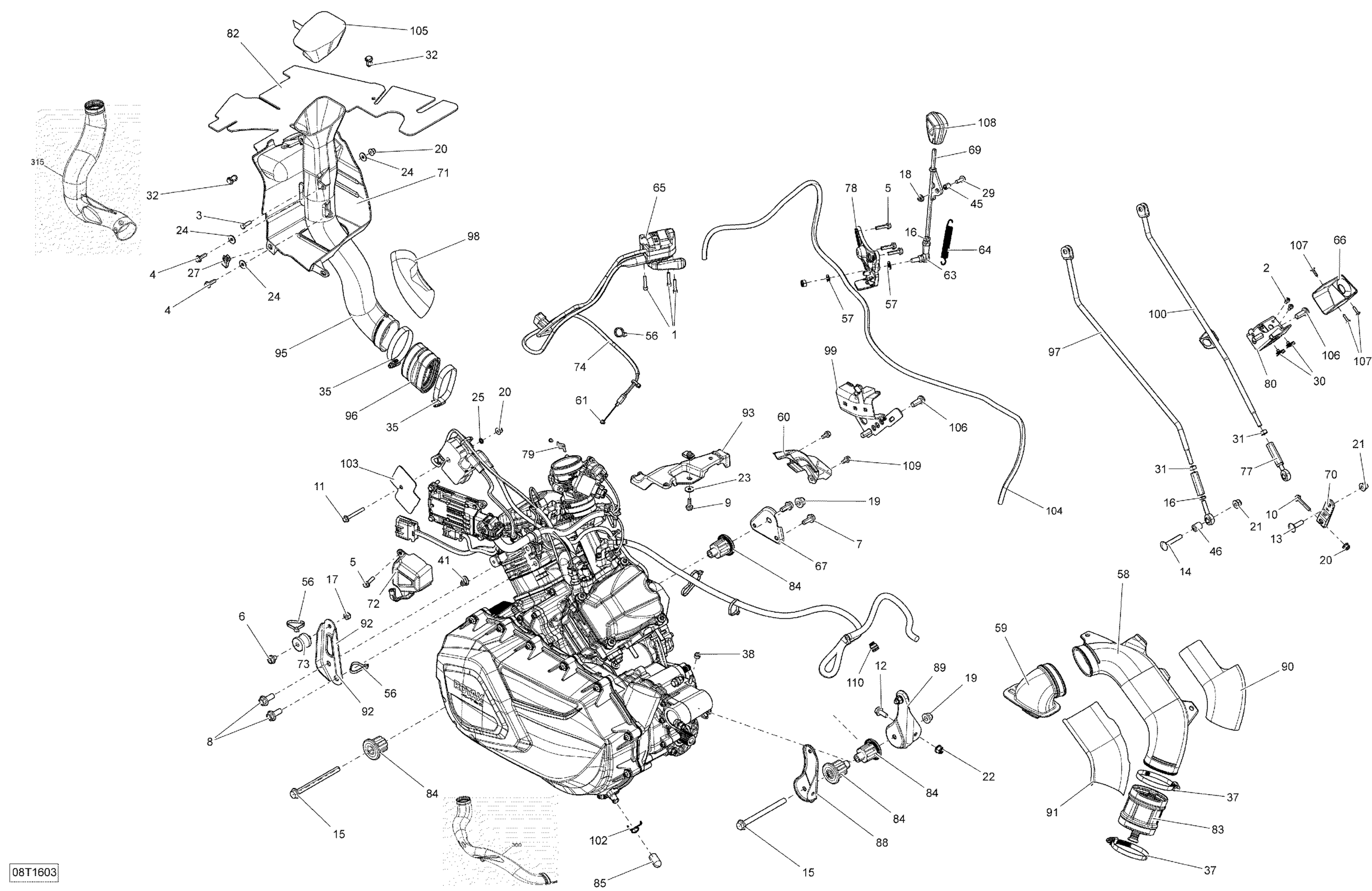 Схема узла: Engine and Engine Support