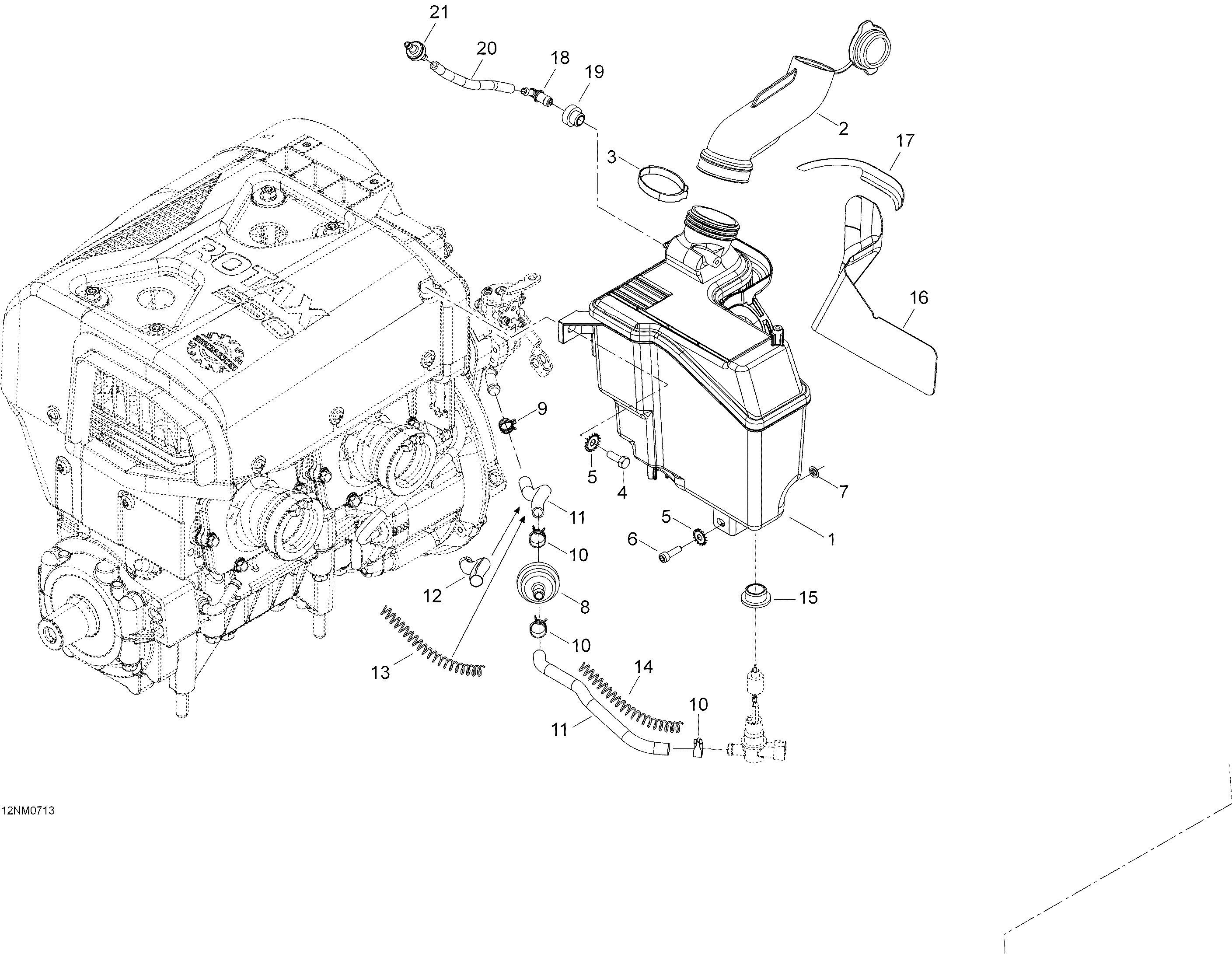 Oil Tank And Support