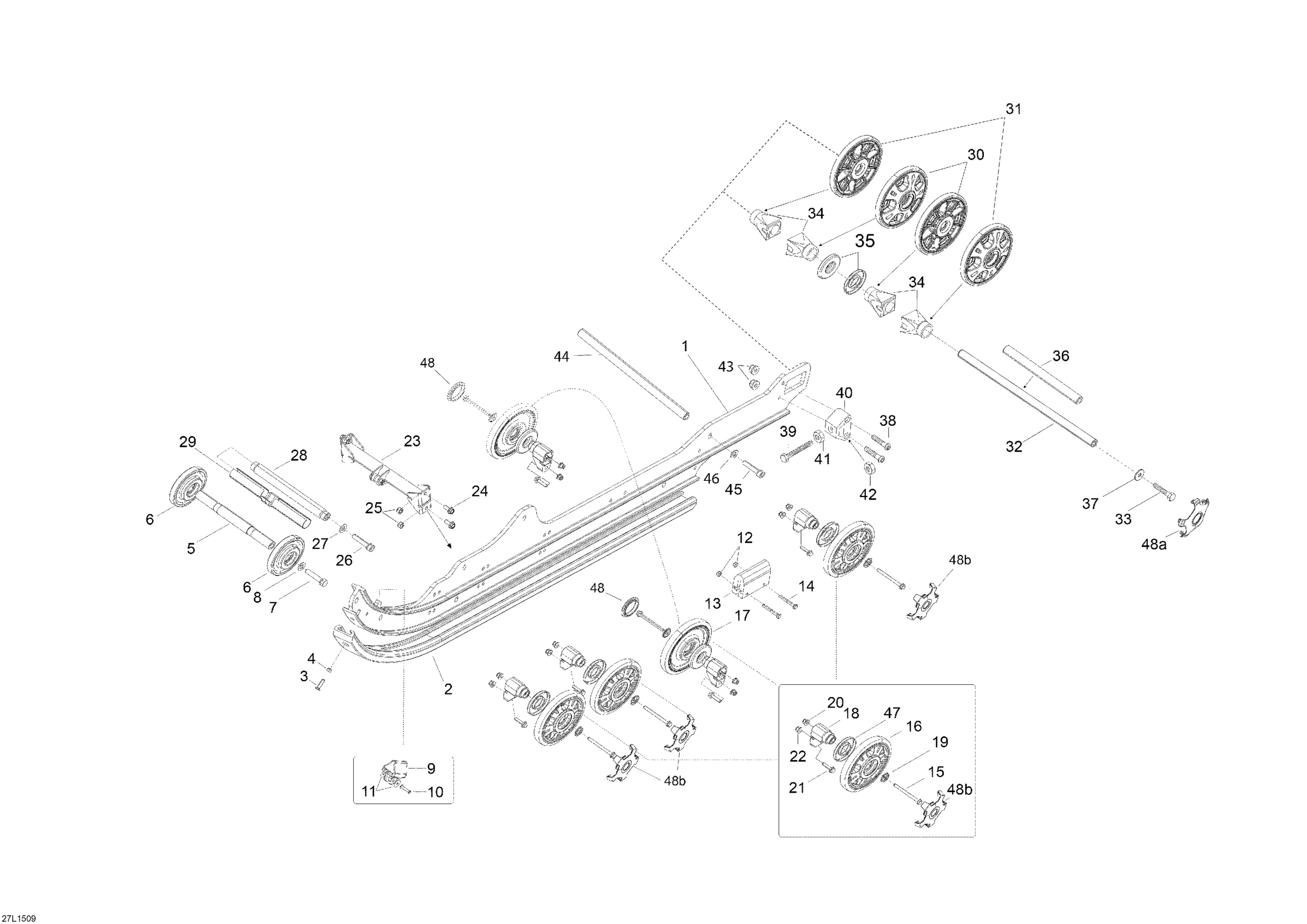 Схема узла: Rear Suspension