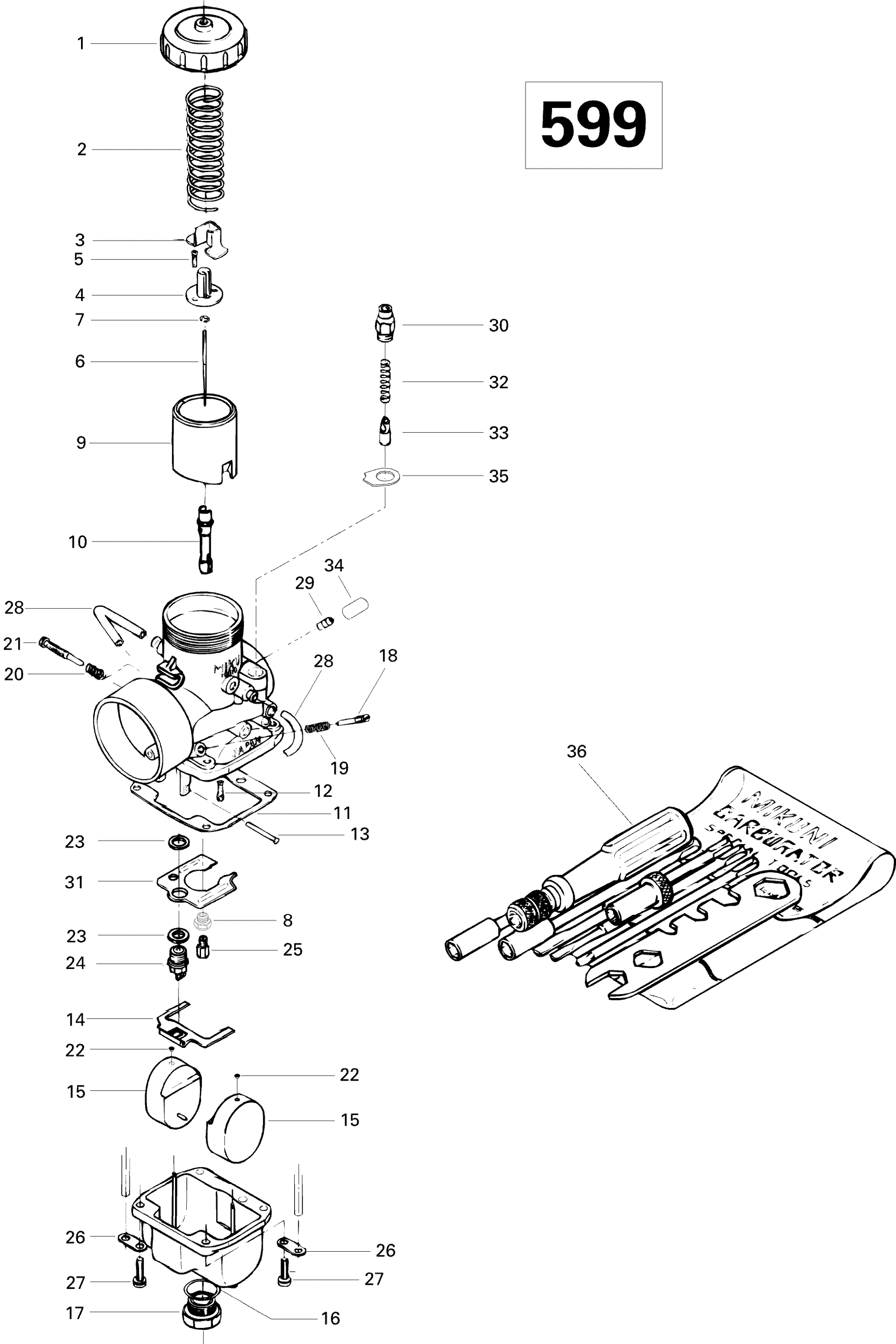 Схема узла: Carburetor Form III, III LT