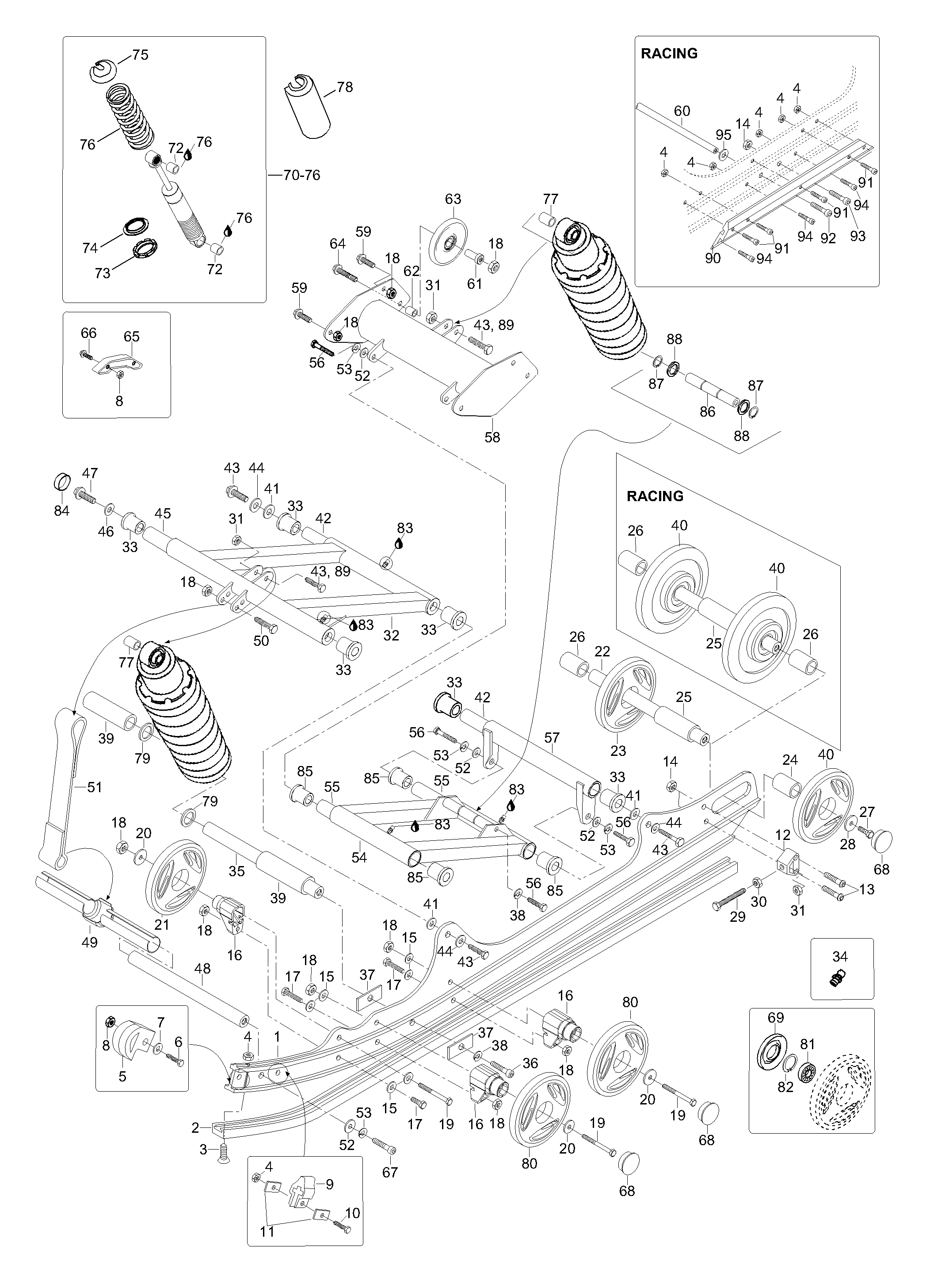 Схема узла: Rear Suspension