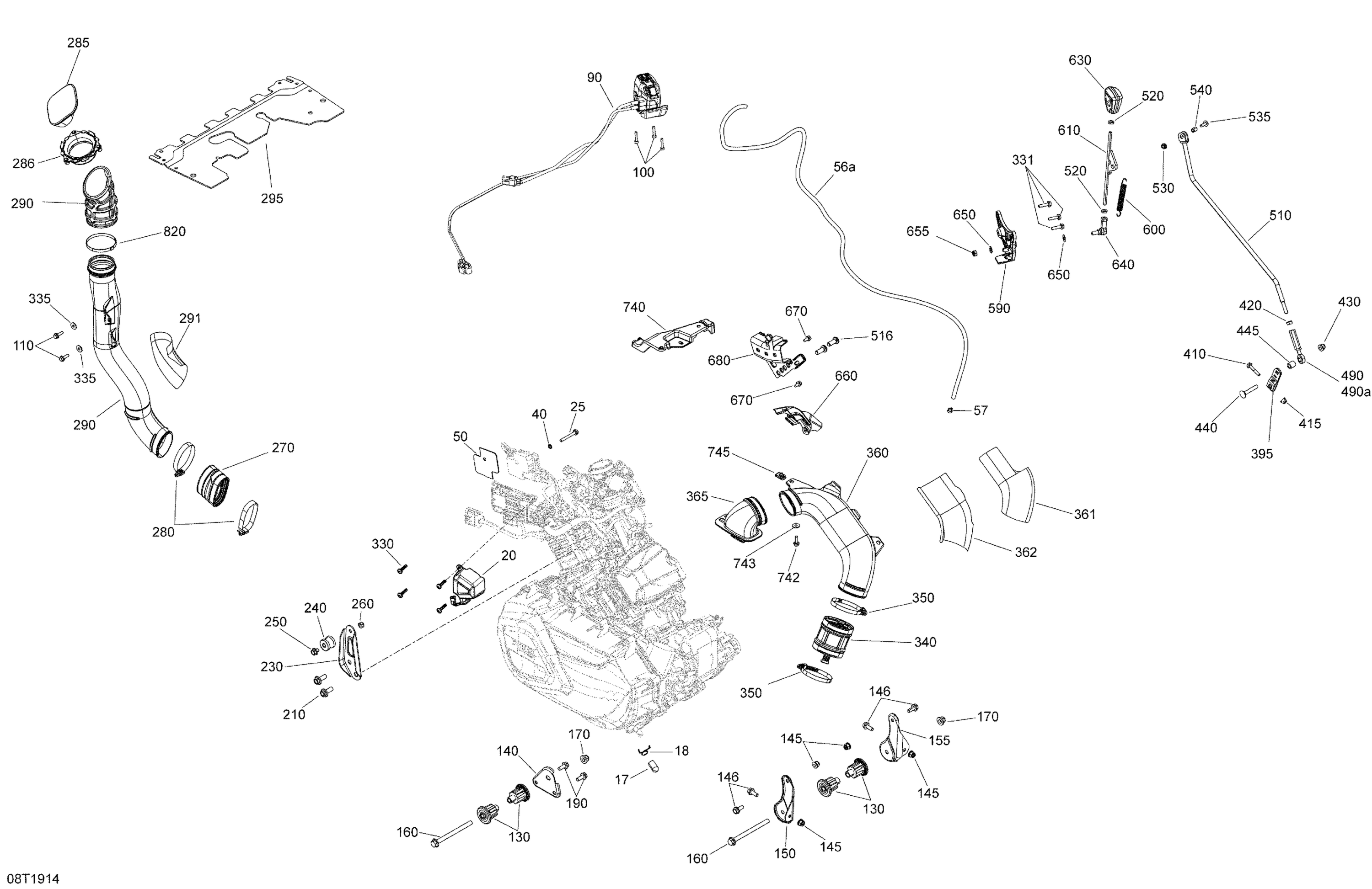 Engine - 650 EFI - 6X6