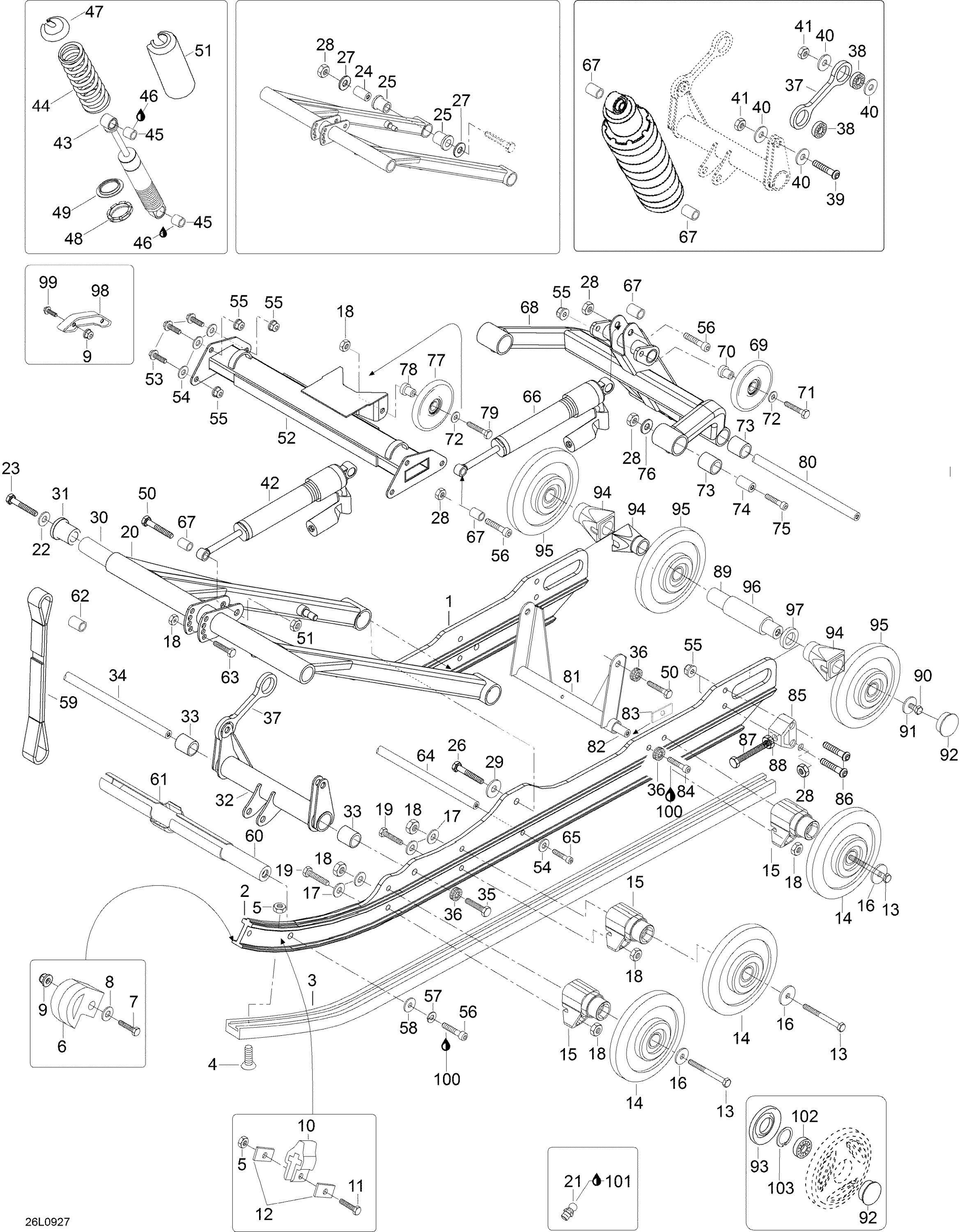 Схема узла: Rear Suspension