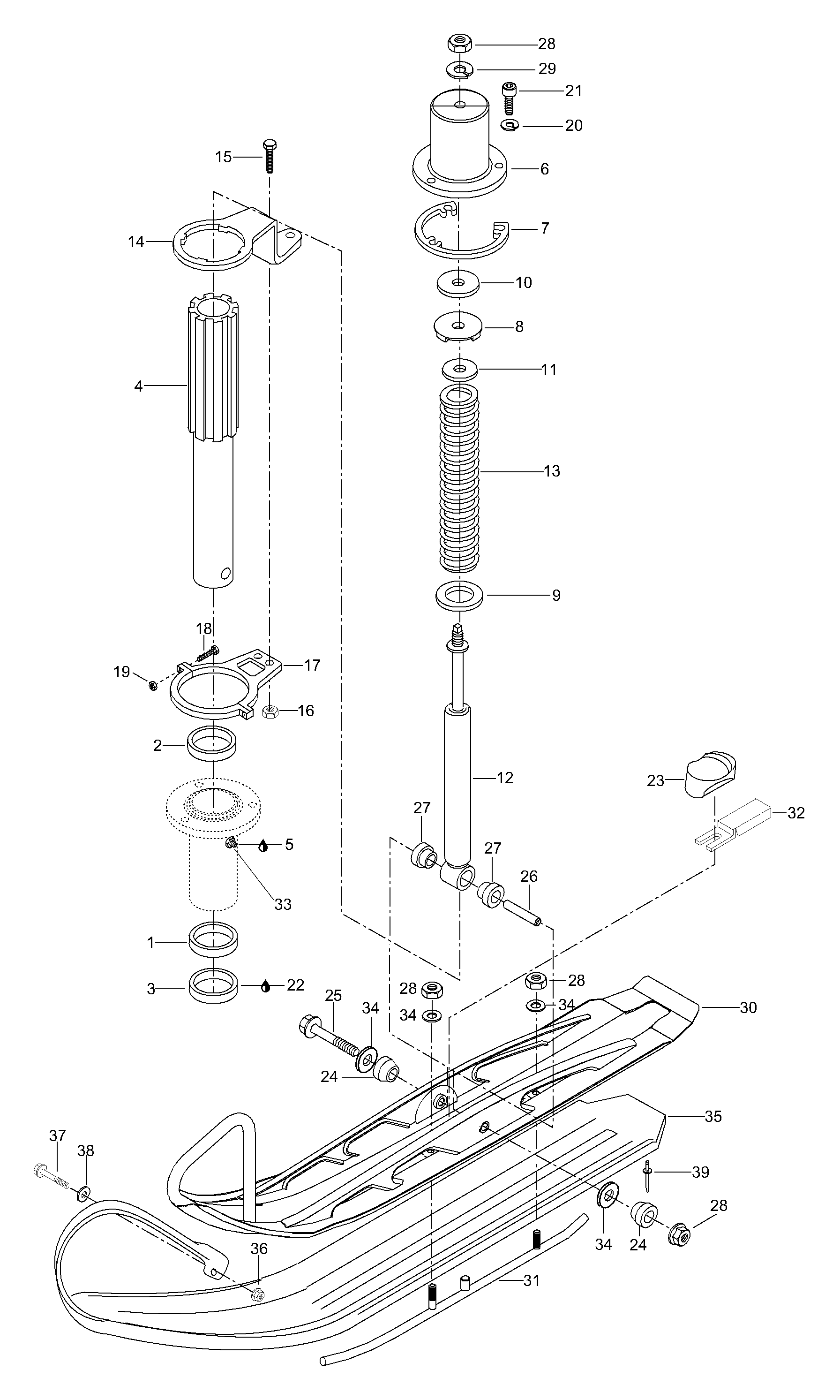Схема узла: Front Suspension