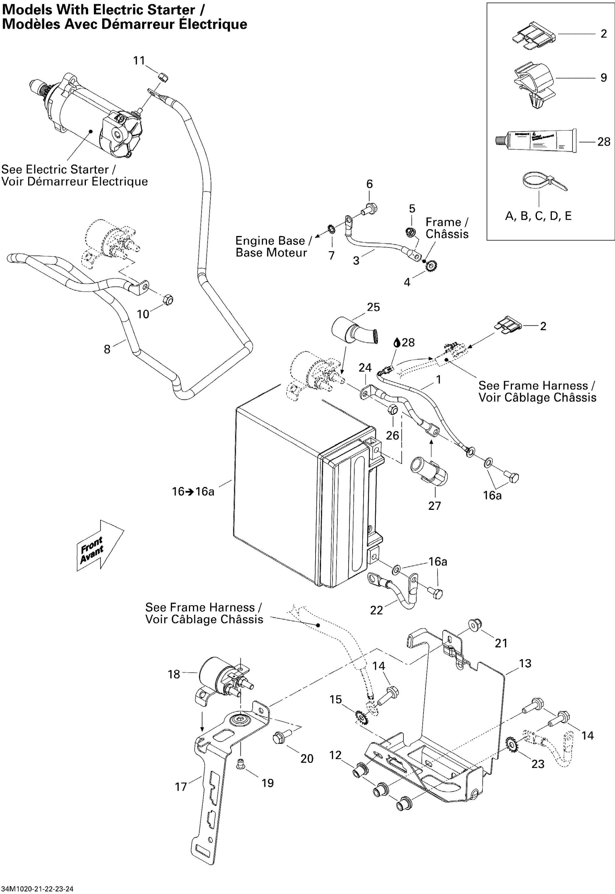 Схема узла: Battery And Starter