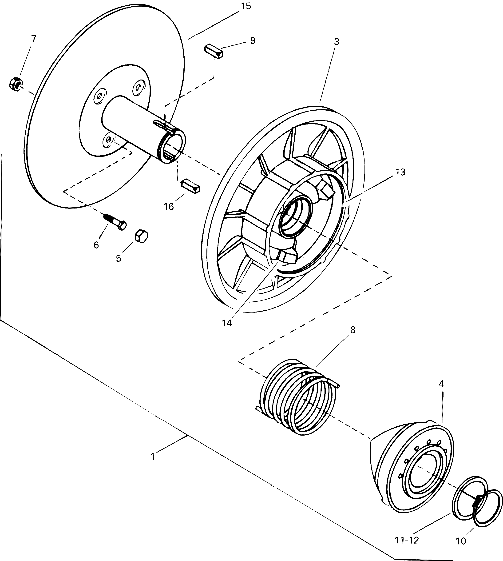Схема узла: Driven Pulley