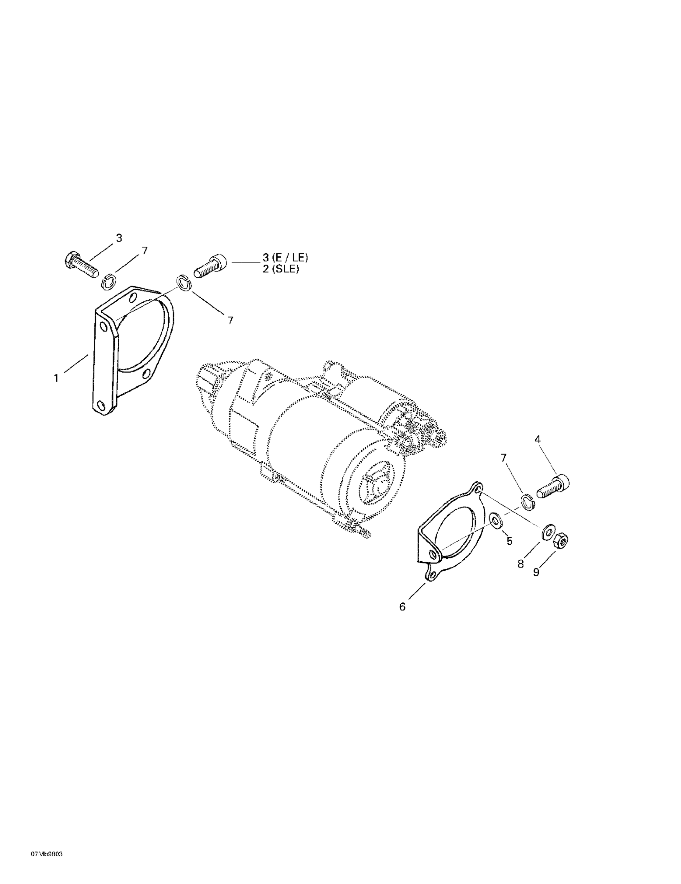 Electric Starter Bracket