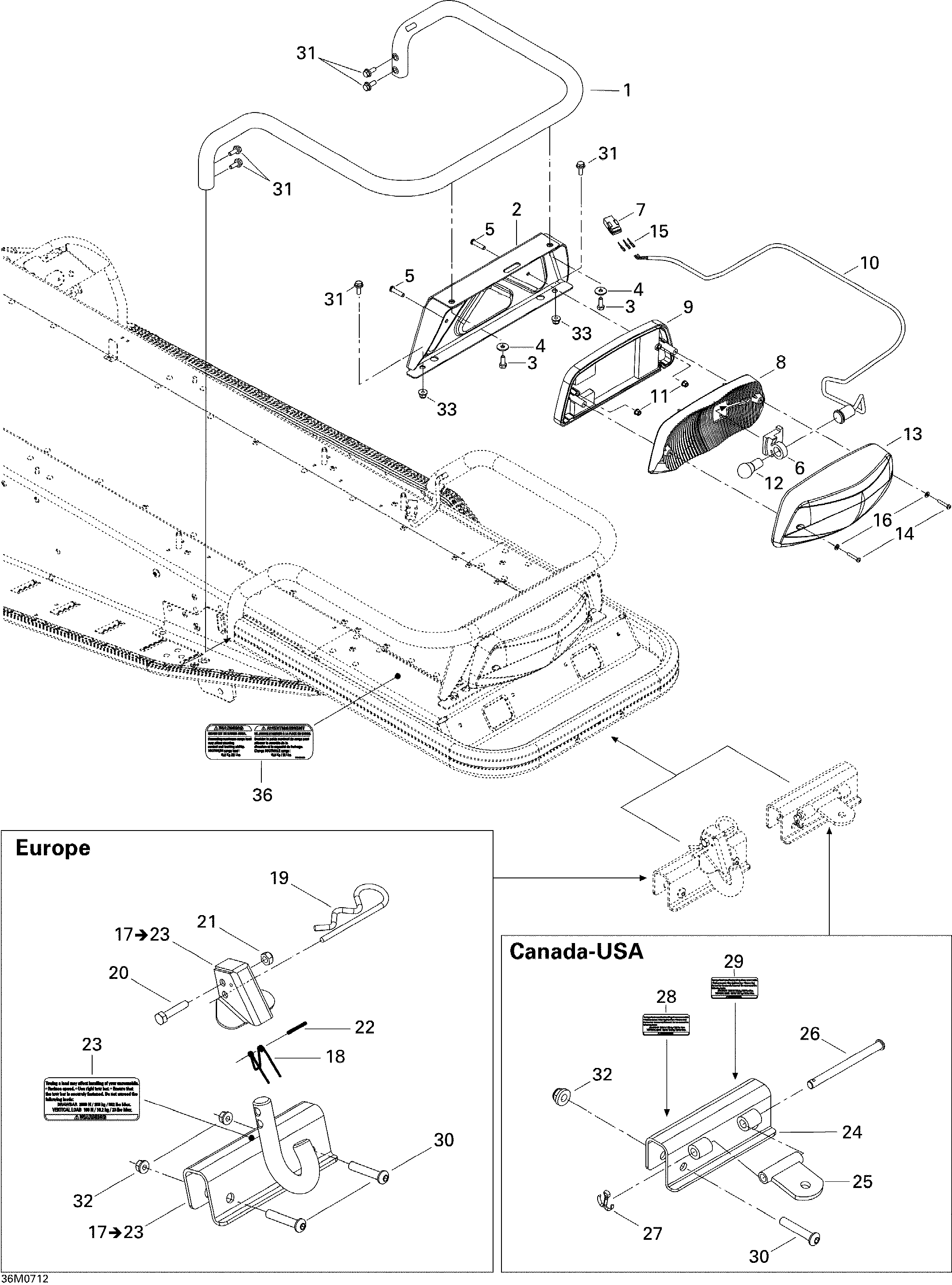 Схема узла: Luggage Rack