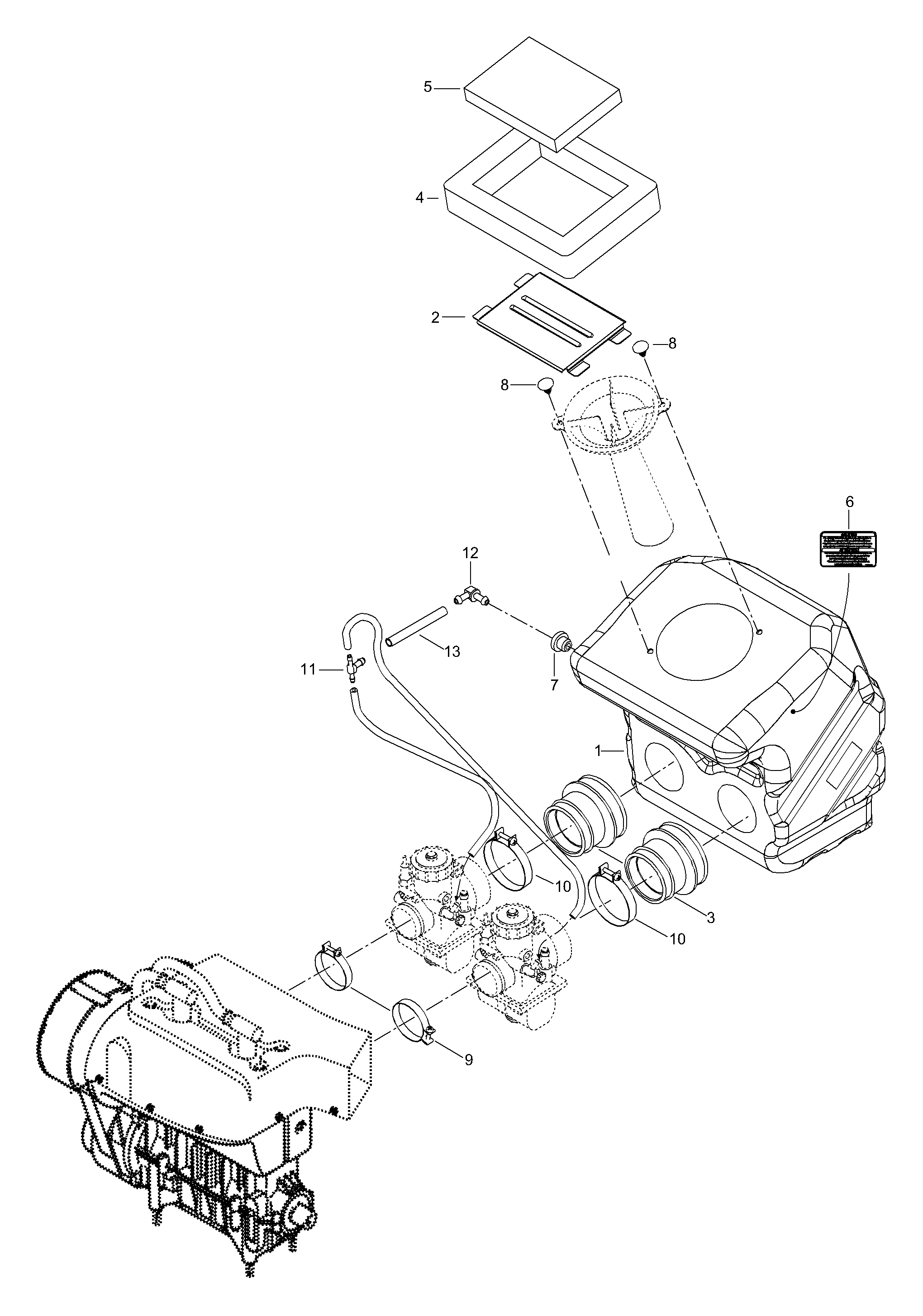 Схема узла: Air Silencer