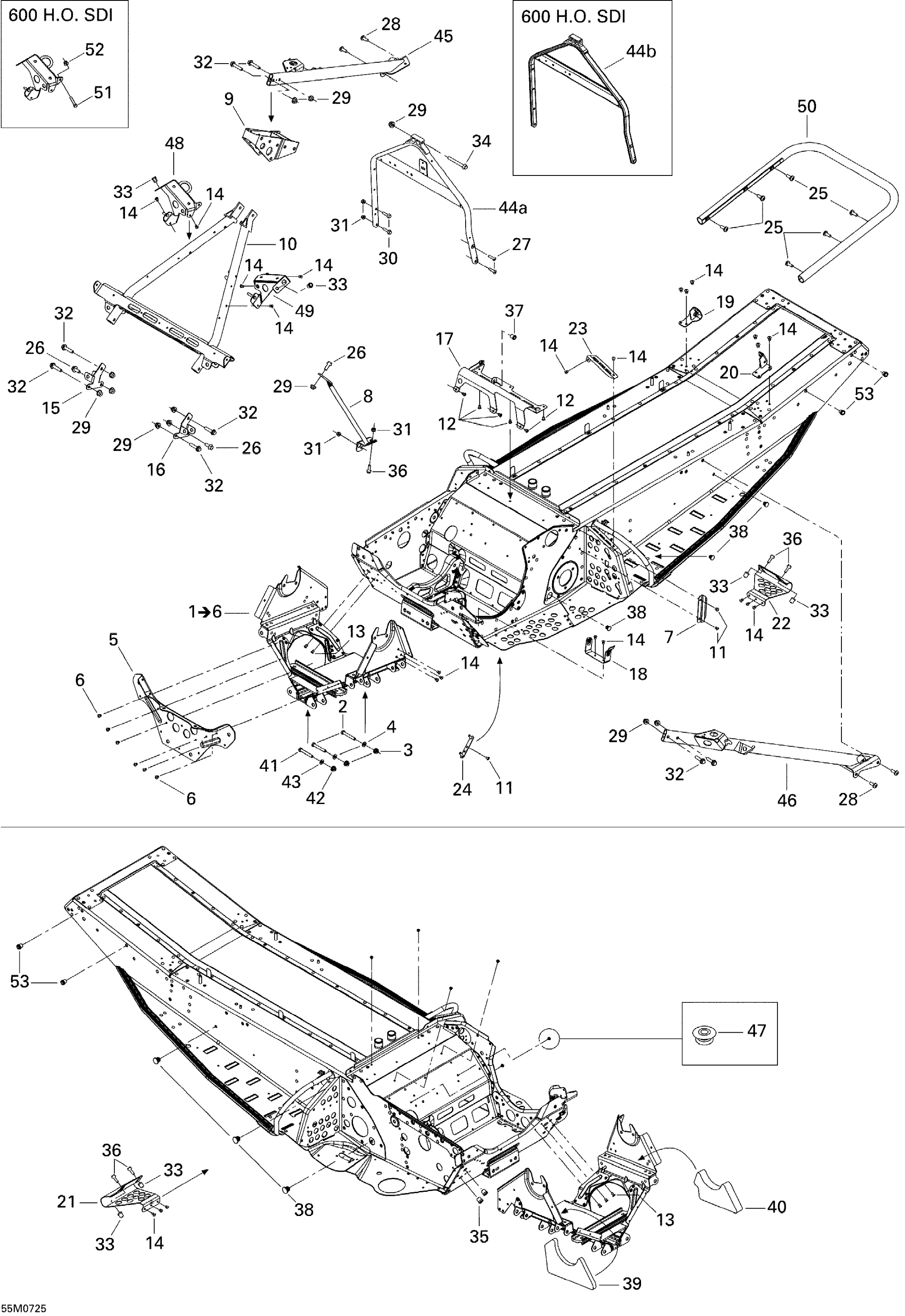 Frame and Components 500 SS