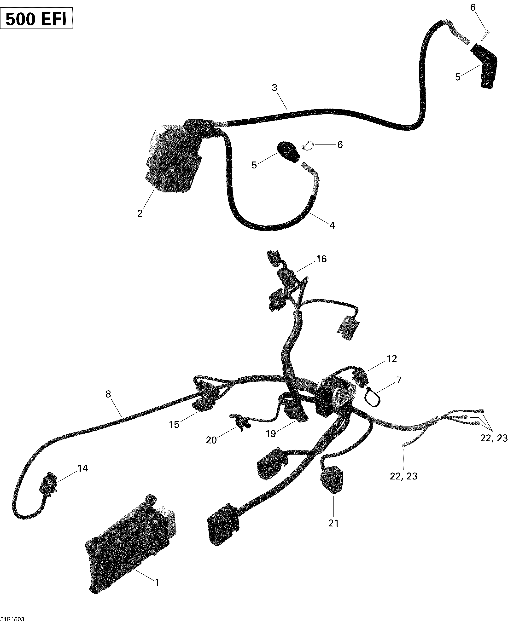 Engine Harness And Electronic Module Outlander_51R1503