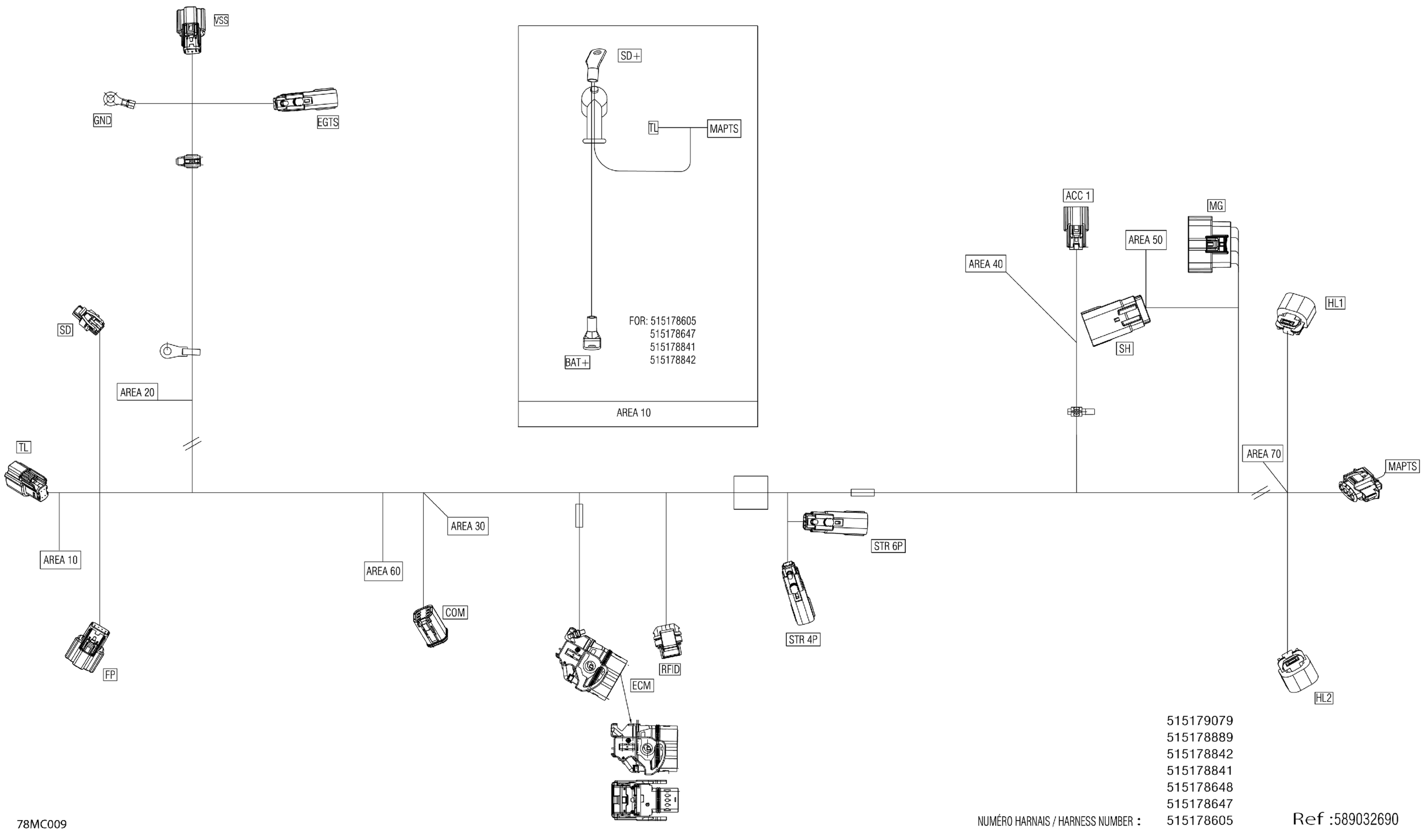 Electric - Main Harness - 515178647