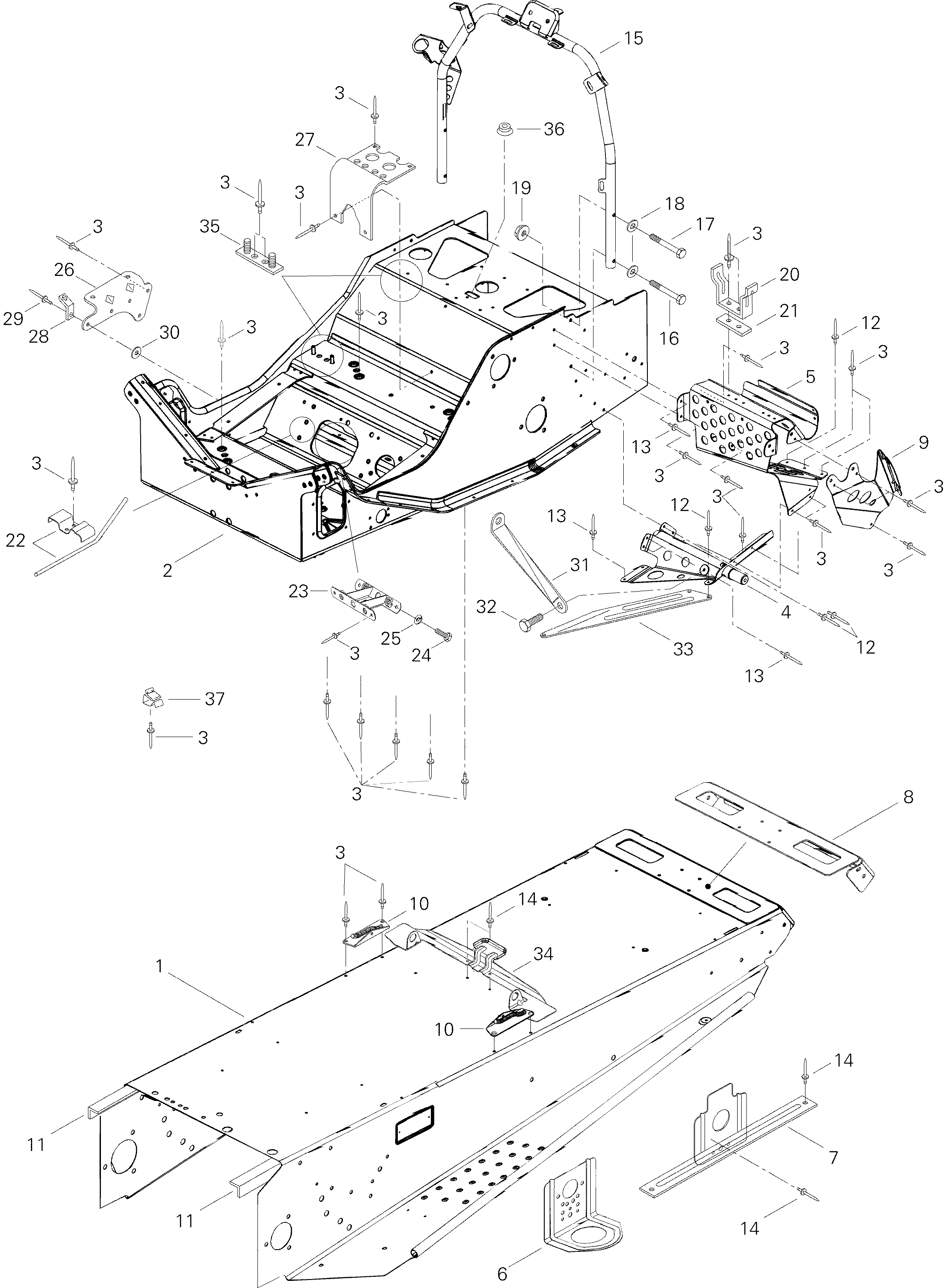 Frame and Components 500