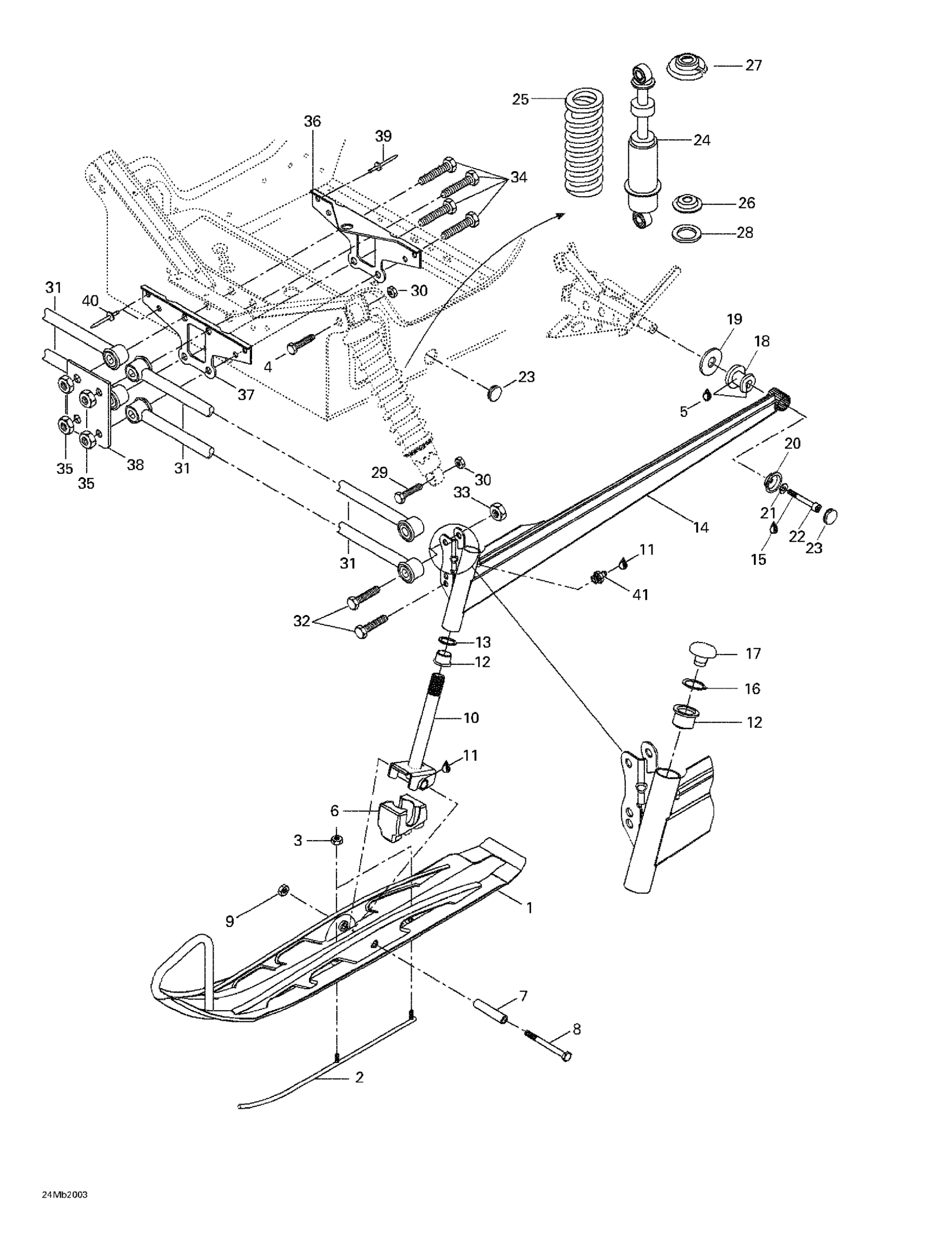 Front Suspension And Ski