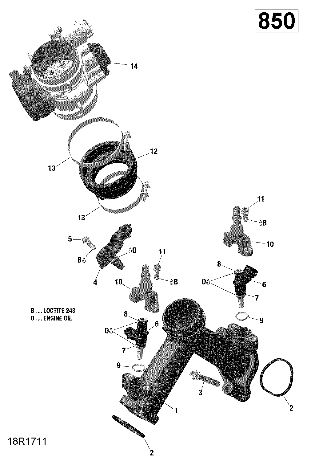 ROTAX - Air Intake Manifold and Throttle Body