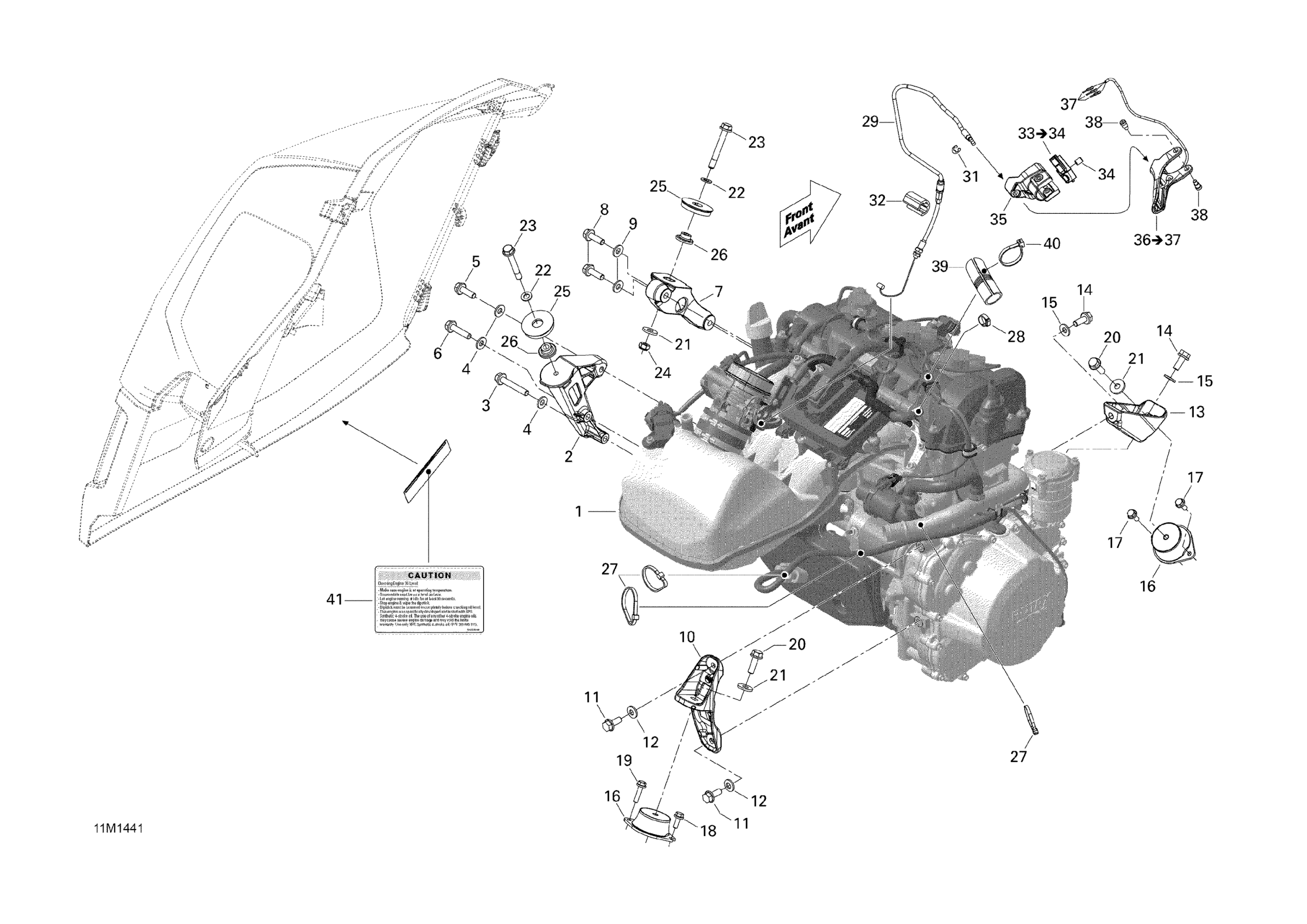 Engine And Engine Support