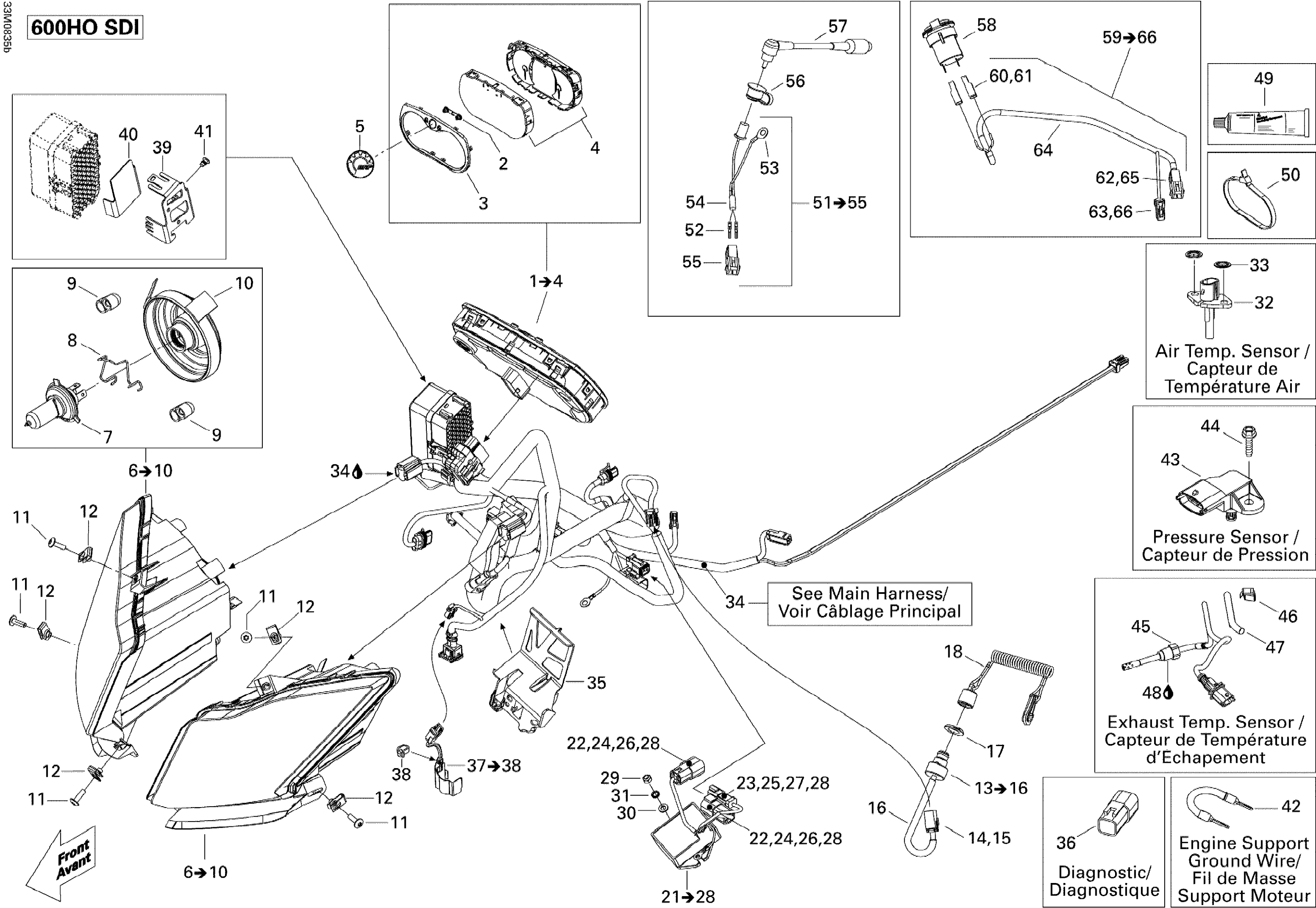Схема узла: Electrical System 600HO SDI