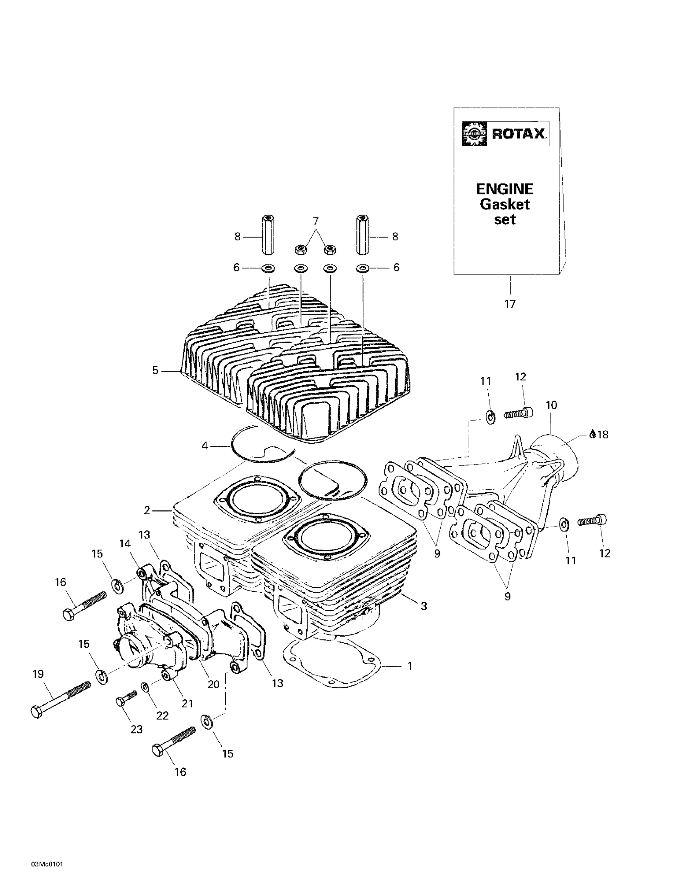 Cylinder, Exhaust Manifold
