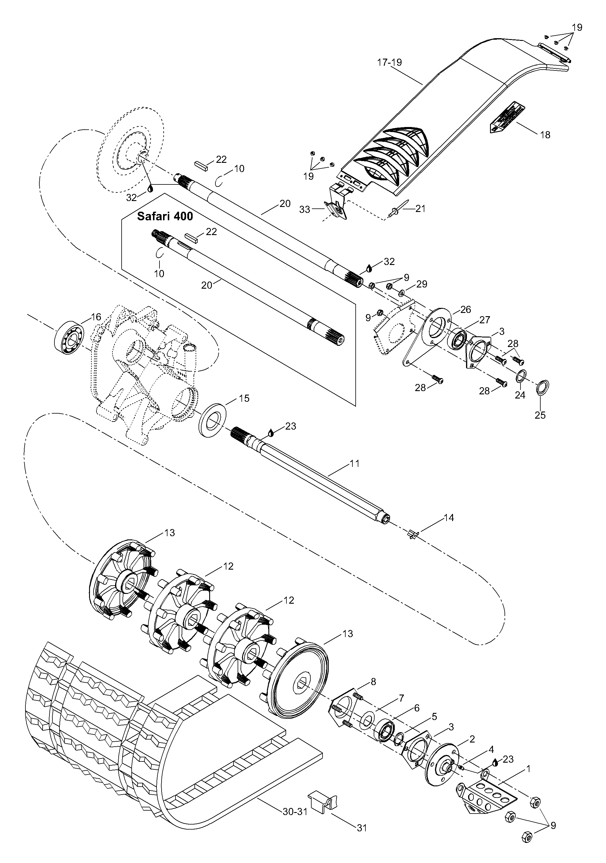Схема узла: Drive Axle