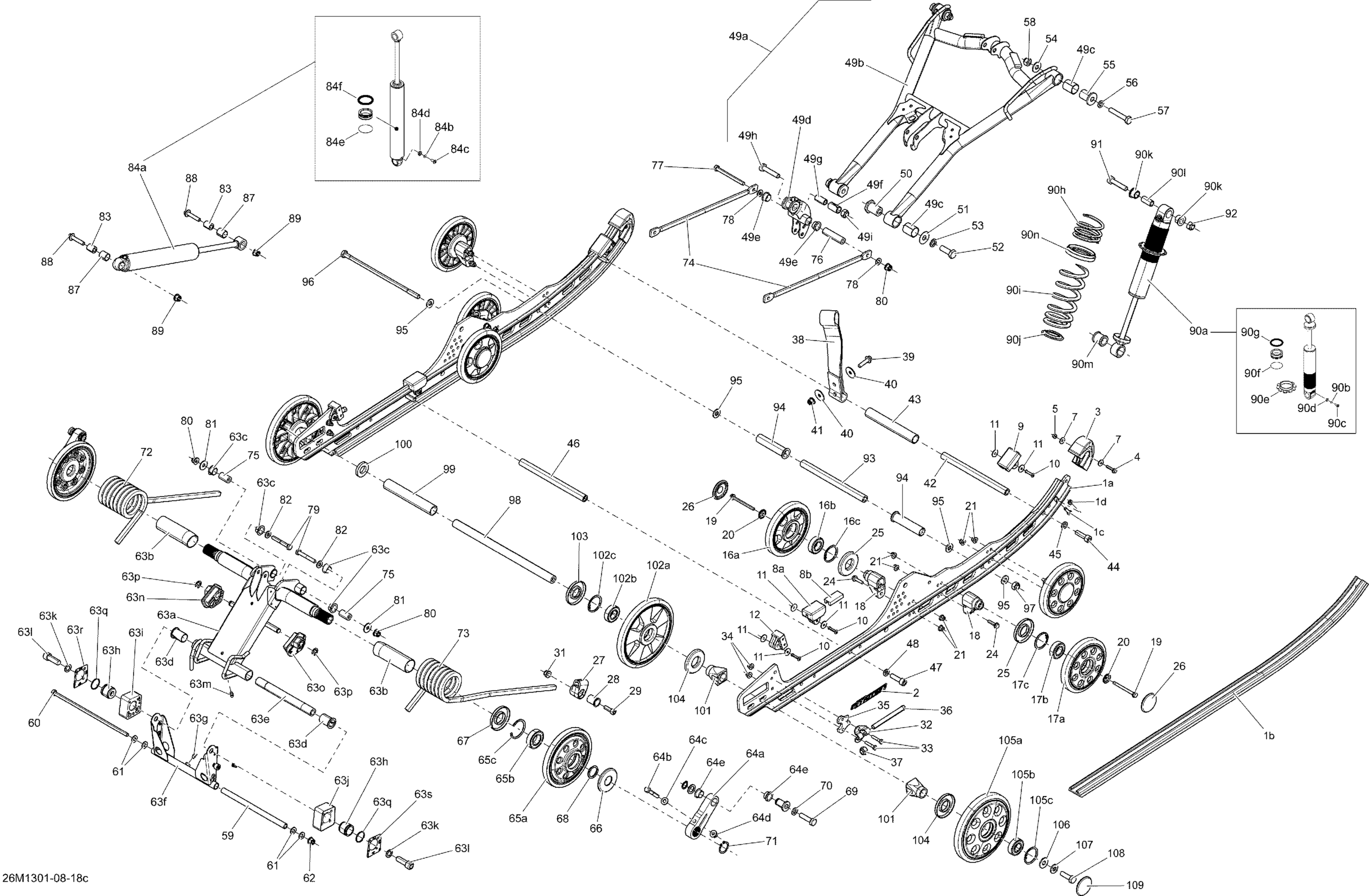 Схема узла: Rear Suspension