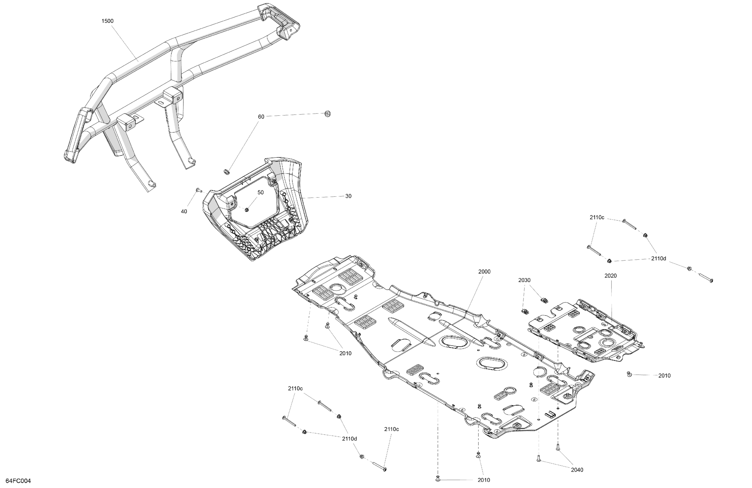 Схема узла: Body - Skid Plate and Bumper