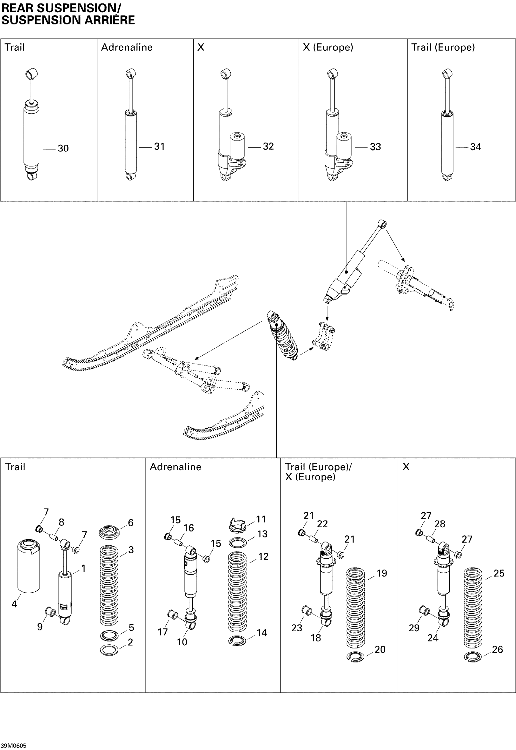Rear Suspension Shocks 500